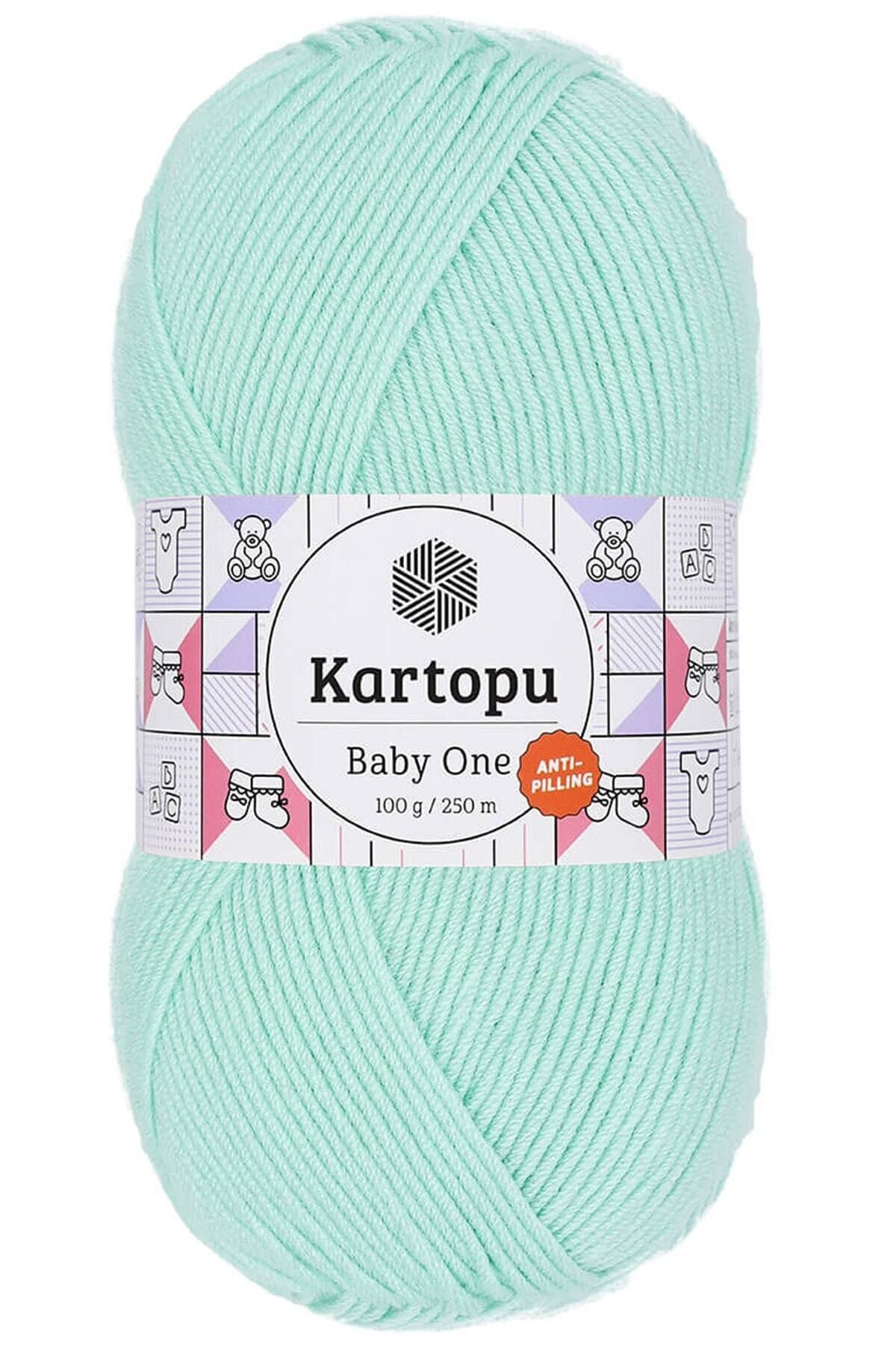 Kartopu Baby One Tüylenmeyen Bebek Yünü Açık Yeşil K507