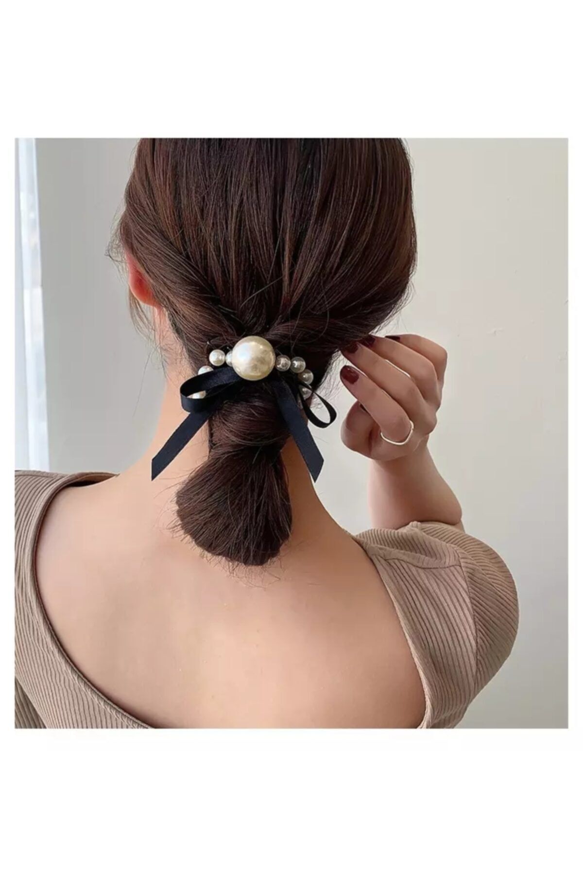 MutluBiDünya Vintage Incili Saç Tokası