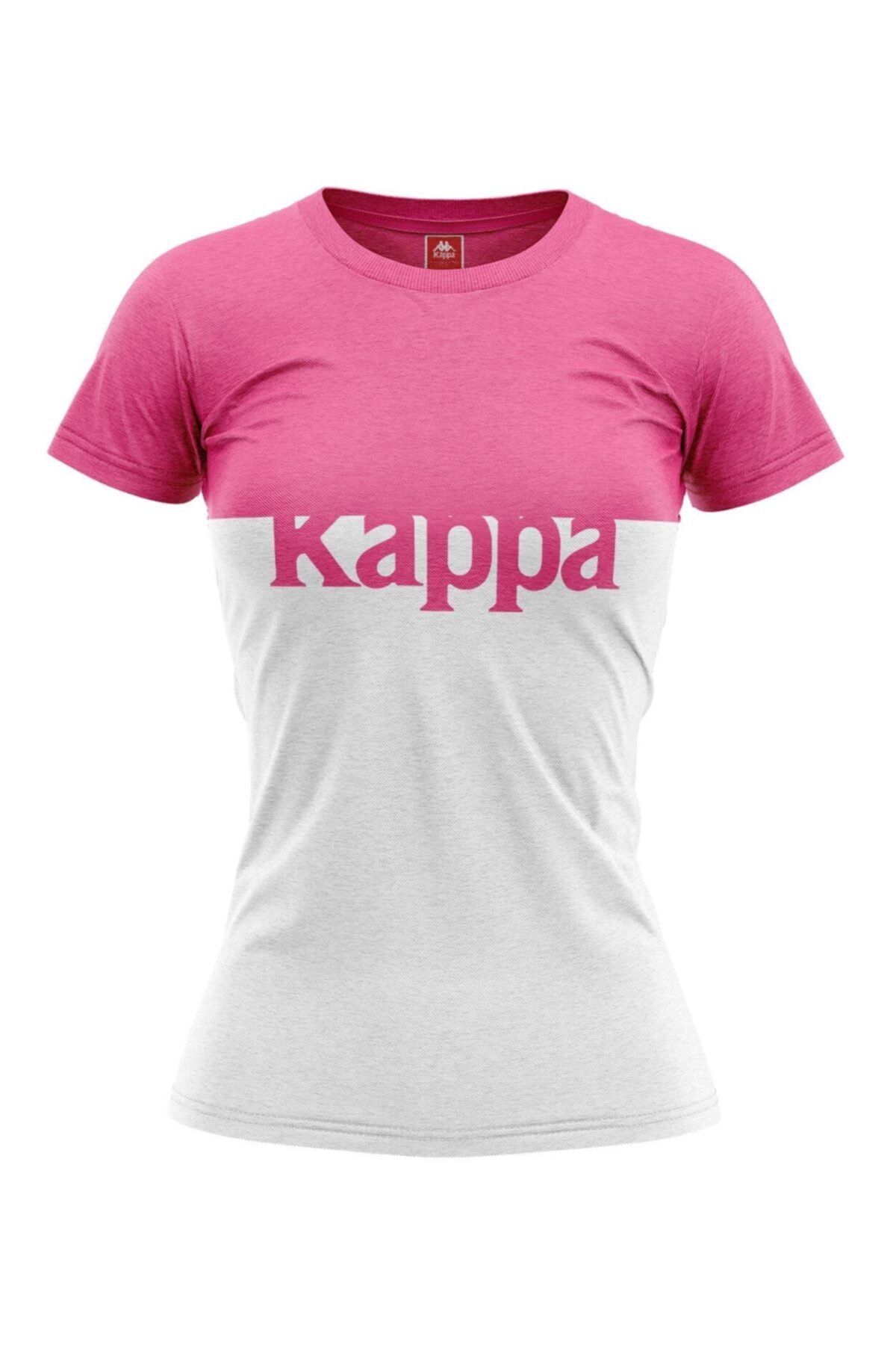 Kappa Kadın Baskılı T-shirt Batız Pembe
