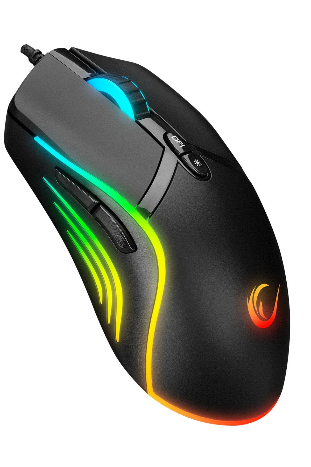 Rampage Smx-r54 Vibe Usb Siyah Rgb Aydınlatmalı Drag Click 6400 Dpi Pro Gaming Oyuncu Mouse