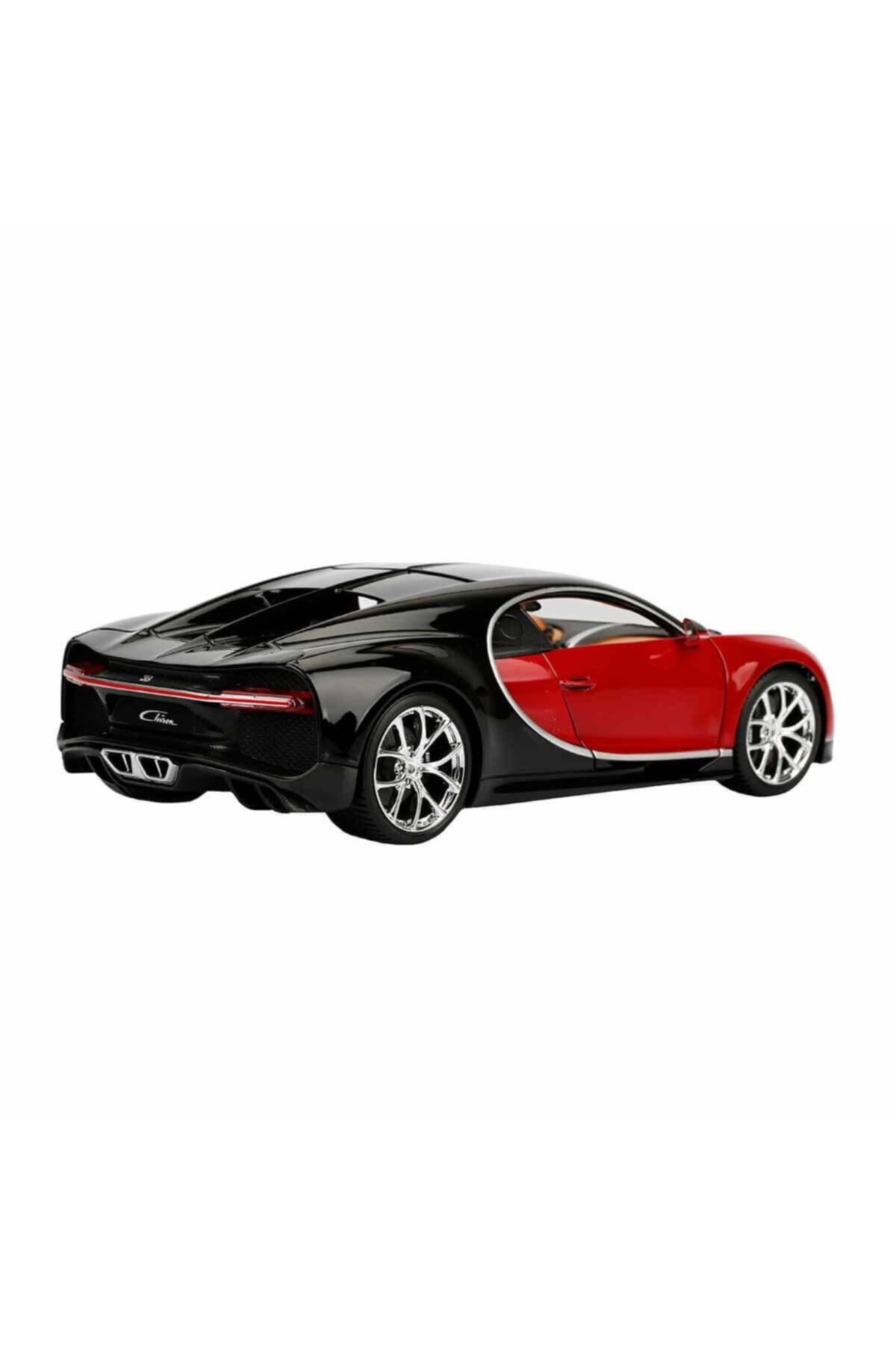 Burago 1:18 Bugatti Chiron Model Araba - Kırmızı-siyah