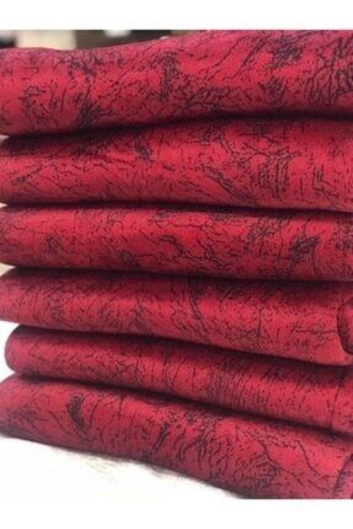 Selçuklu Tekstil Kırmızı Süngerli Koltuk Çekyat Örtüsü Damar Desenli Parlak Ve Kaymaz Örtüsü