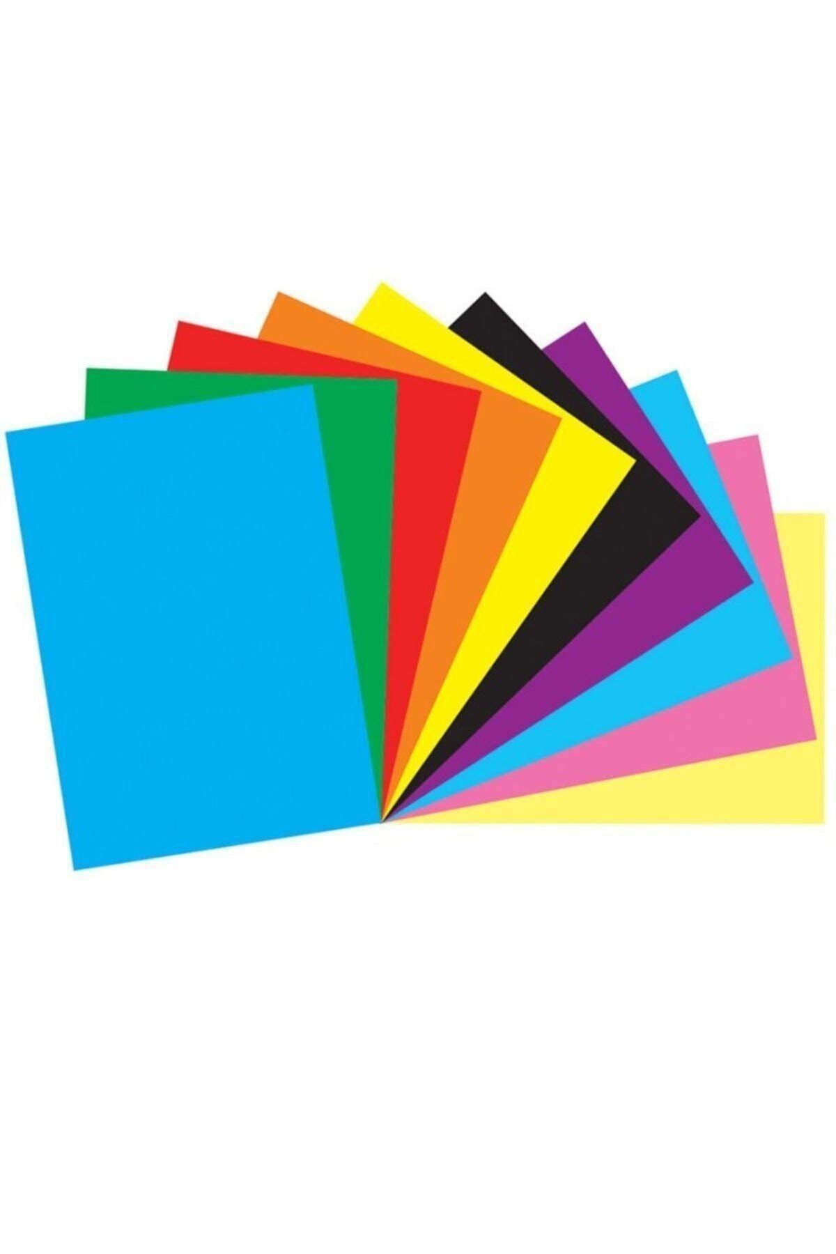Genel Markalar Puti Renkli A4 Elişi Kağıdı 100'lük Poşet Karışık Renk Paket