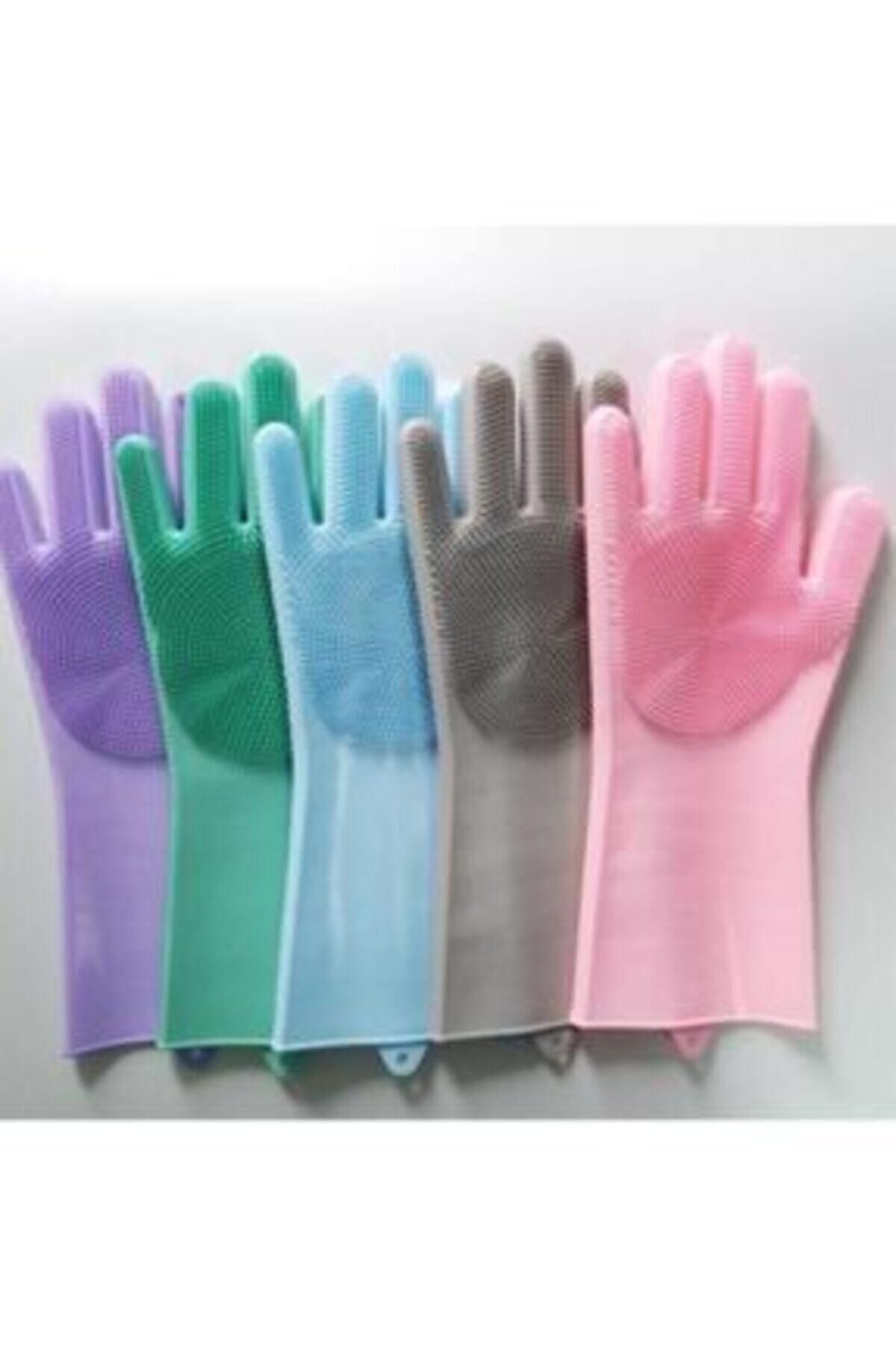 Magic Gloves Mavi Sihirli Silikon Bulaşık Eldiveni