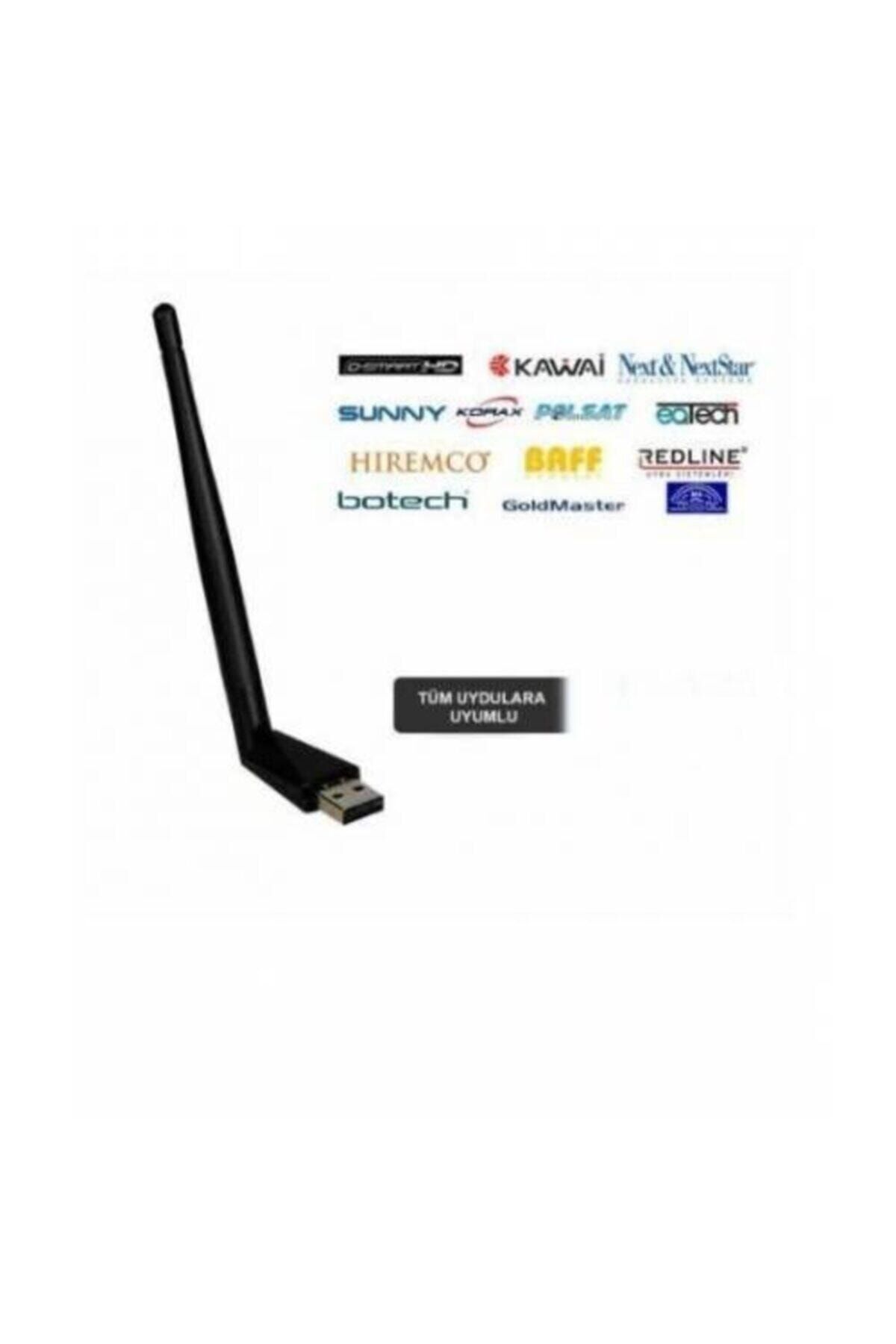 Alfa Güçlendirici Net Yüksek Bağlantı Kaliteli 3dbi Antenli Usb Wifi Alıcı Adaptörü Kablosuz Wifi Alıcı