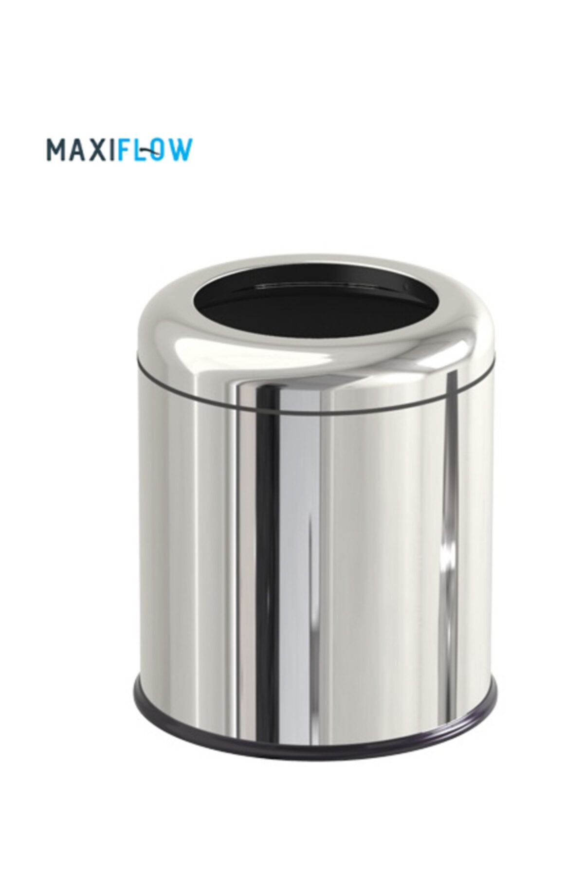 Maxiflow Paslanmaz Çelik Ss430 Pratik Çemberli Çöp Kovası 5 Litre