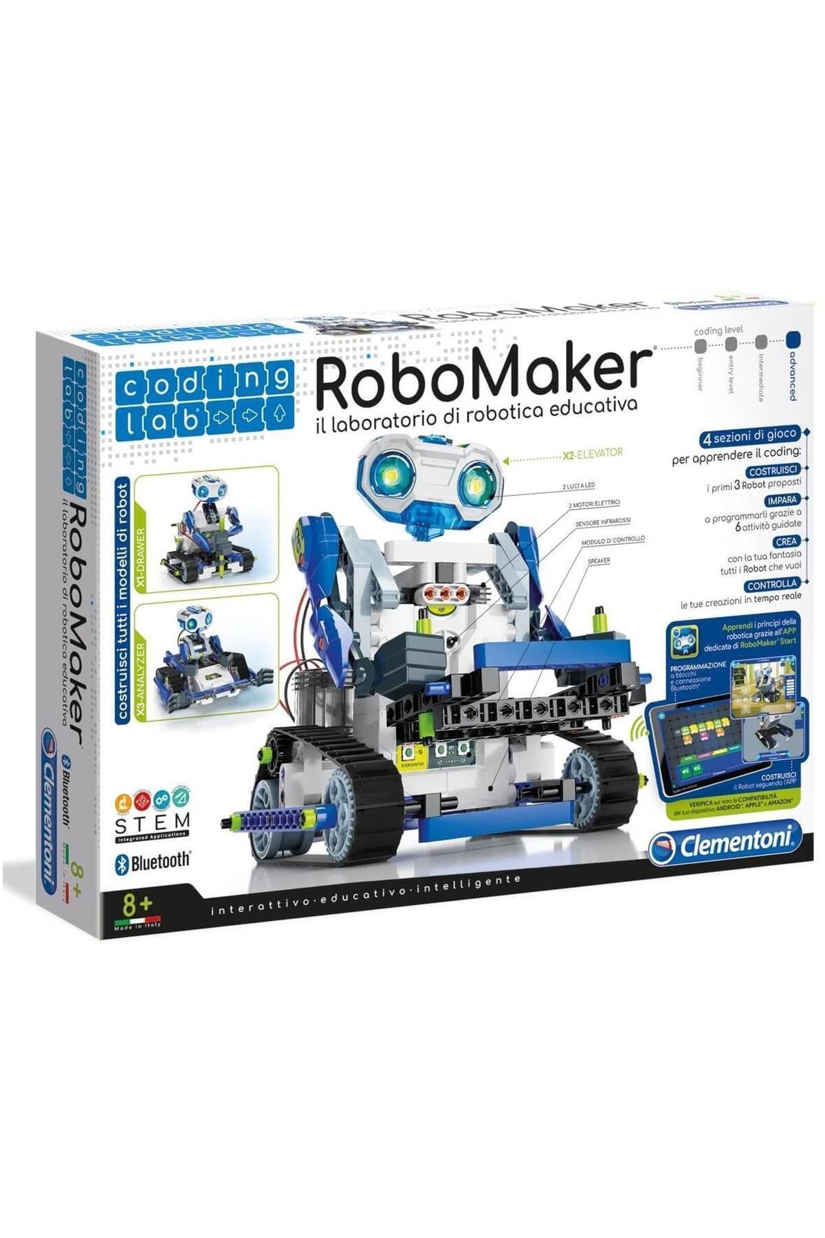 Genel Markalar Marka: Clementoni 64442 Robomaker Start /kodlama-coding Lab Eğitici Robotbilim Laboratuvarı +8 Yaş K
