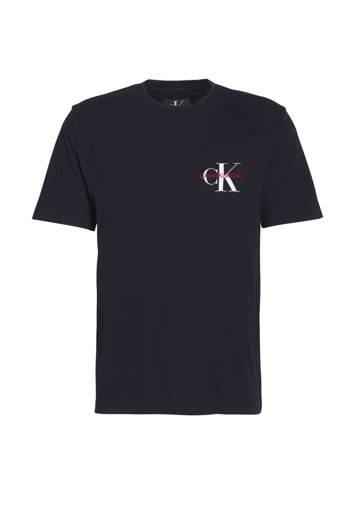 Calvin Klein Erkek Kısa Kollu Monogram Embro Reg Chest T-shirts