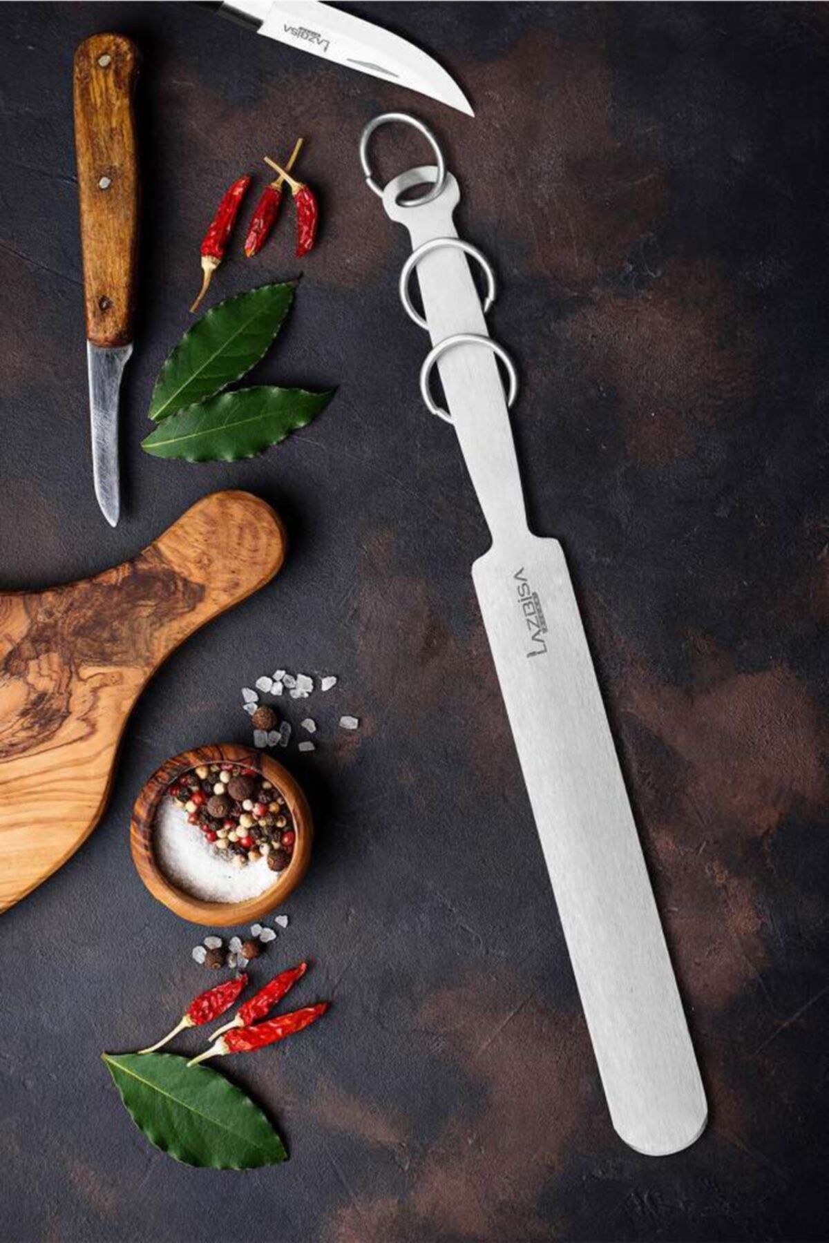 LAZBİSA Bıçak Bileme Masat Bileyici Mutfak Bıçak Seti Satır Zırh