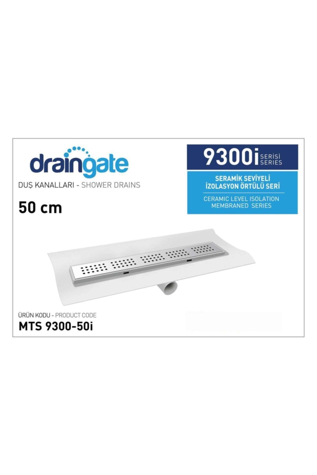 Mesateknik Draingate 50 Cm Duş Kanalı Mts-9300 50i