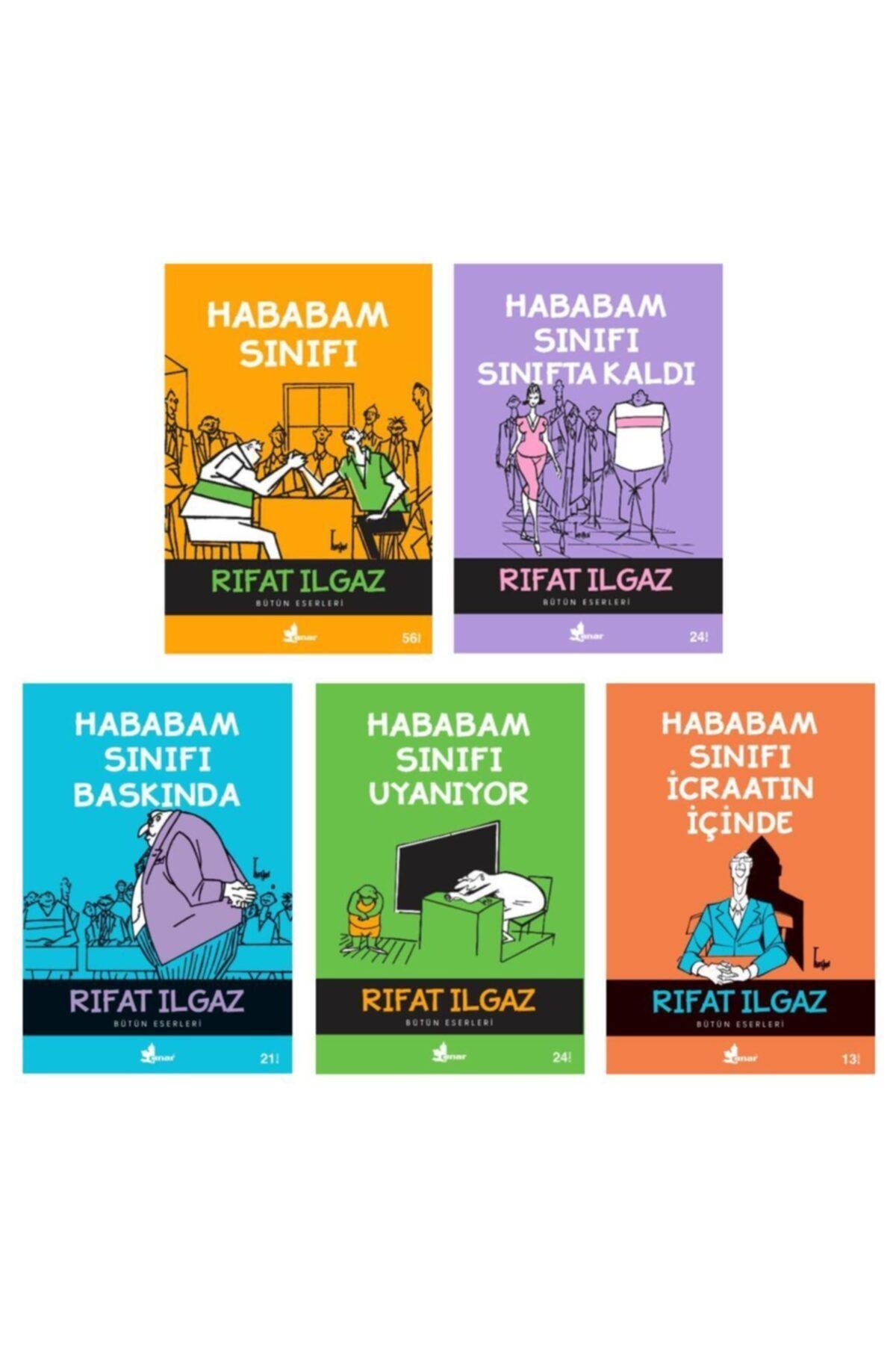 Çınar Yayınları Rıfat Ilgaz Seti Hababam Sınıfı Seti 5 Kitap