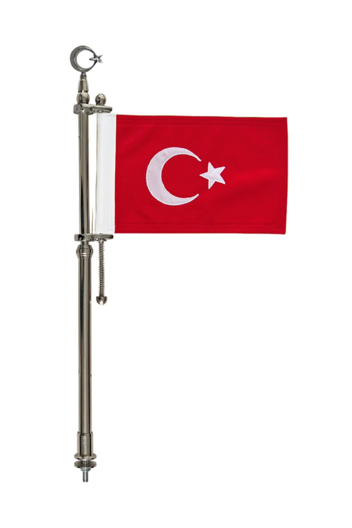 hazar bayrak Makam Aracı Bayrak Direği Paslanmaz -otofors 70cm