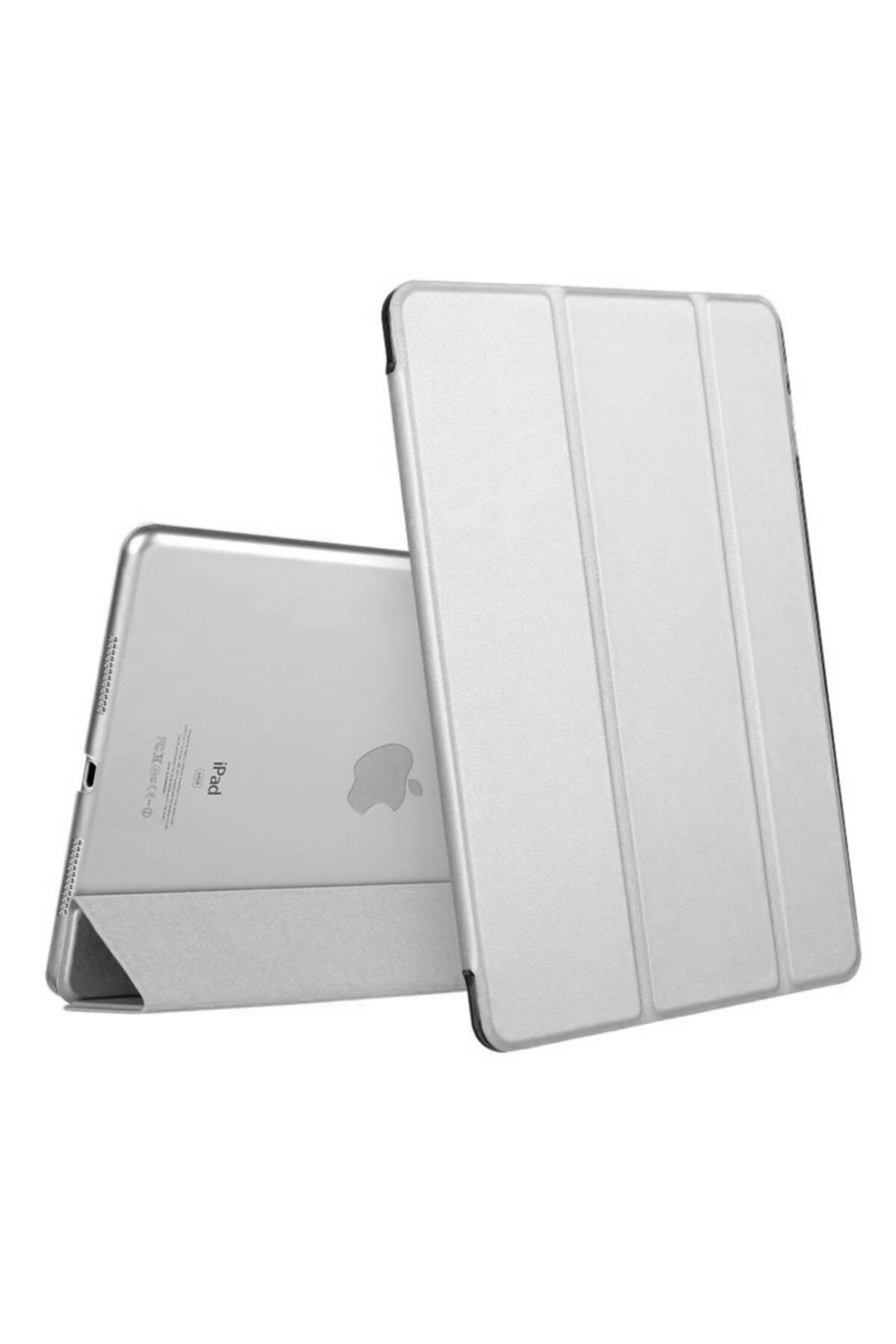 Microsonic Apple Ipad 10.2'' 9.  Uyumlu Nesil (a2602-a2604-a2603-a2605) Smart Case Ve Arka Kılıf Gümüş