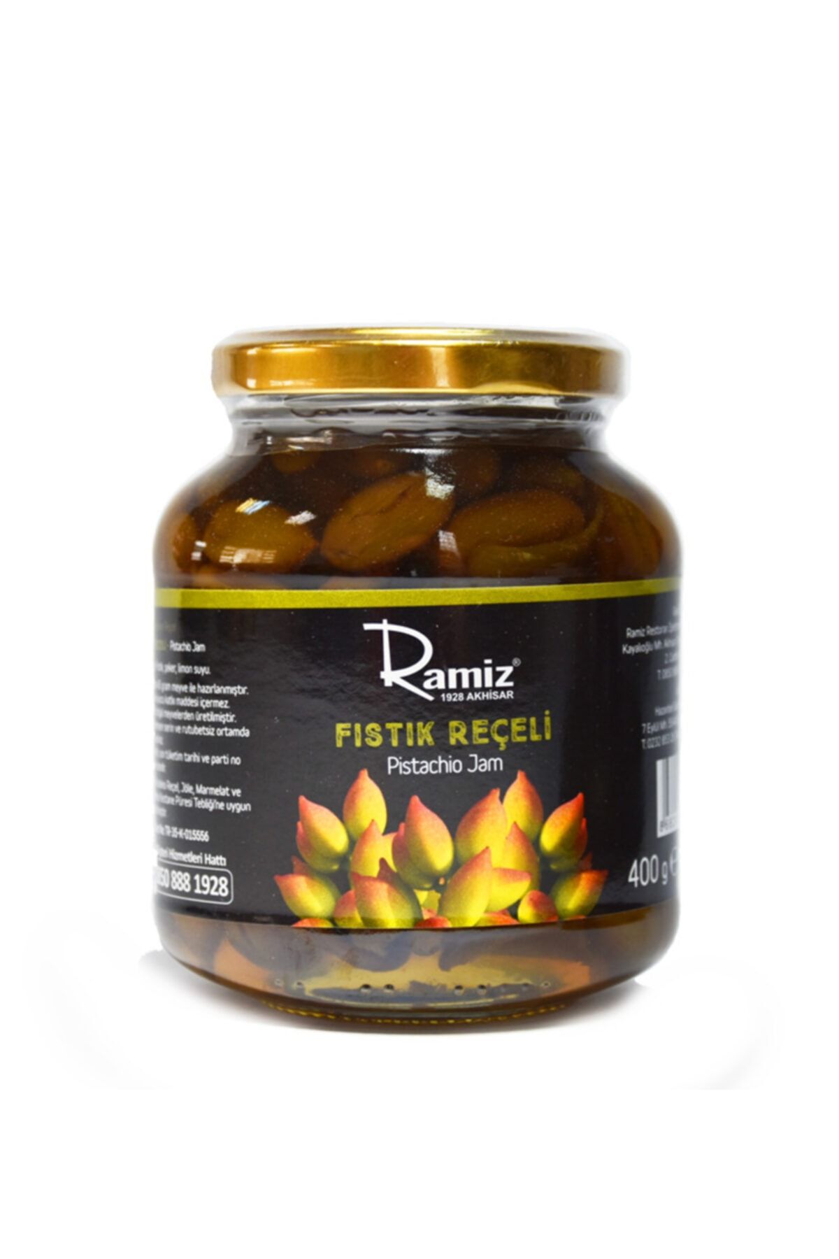 Ramiz Doğal Katkısız Fıstık Reçeli 380 Gr.