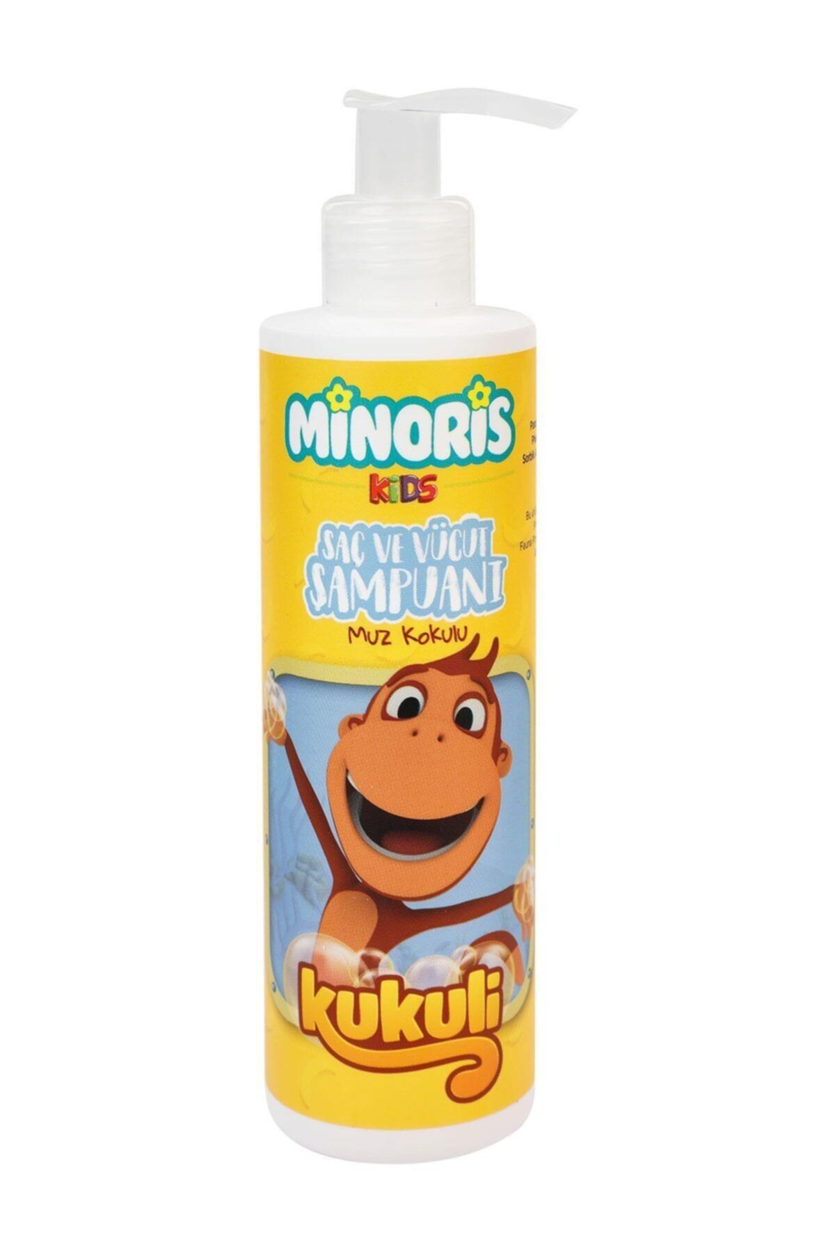 Minoris Kids & Kukuli Muz Kokulu Saç Ve Vücut Şampuanı 220 ml