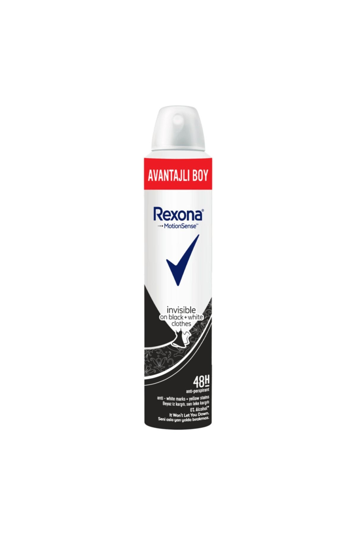 Rexona Invisible Black And White Kadın Deodorant 200 Ml