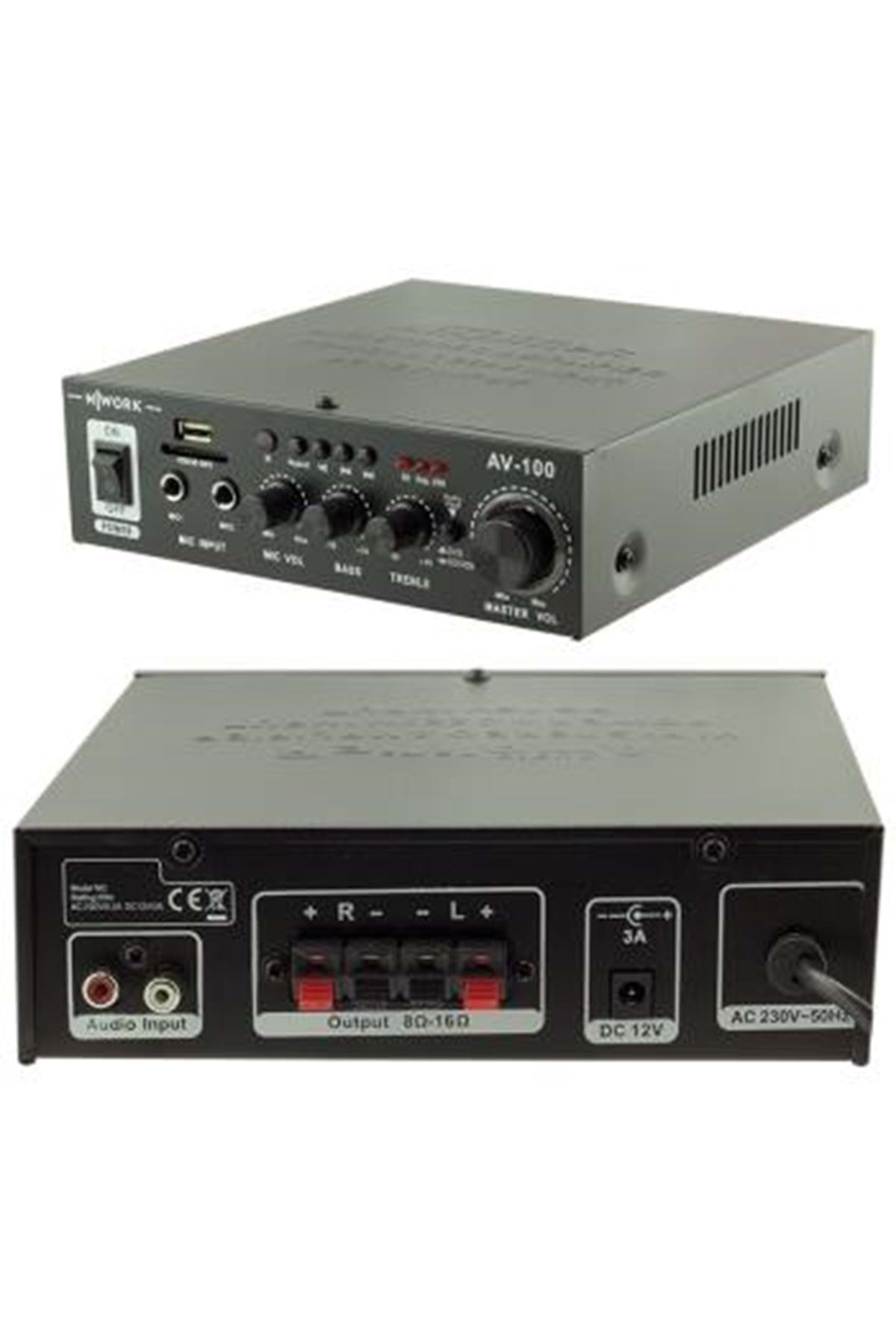 Network Nwork Hıfı Av-100 Stereo Audio Amplifier