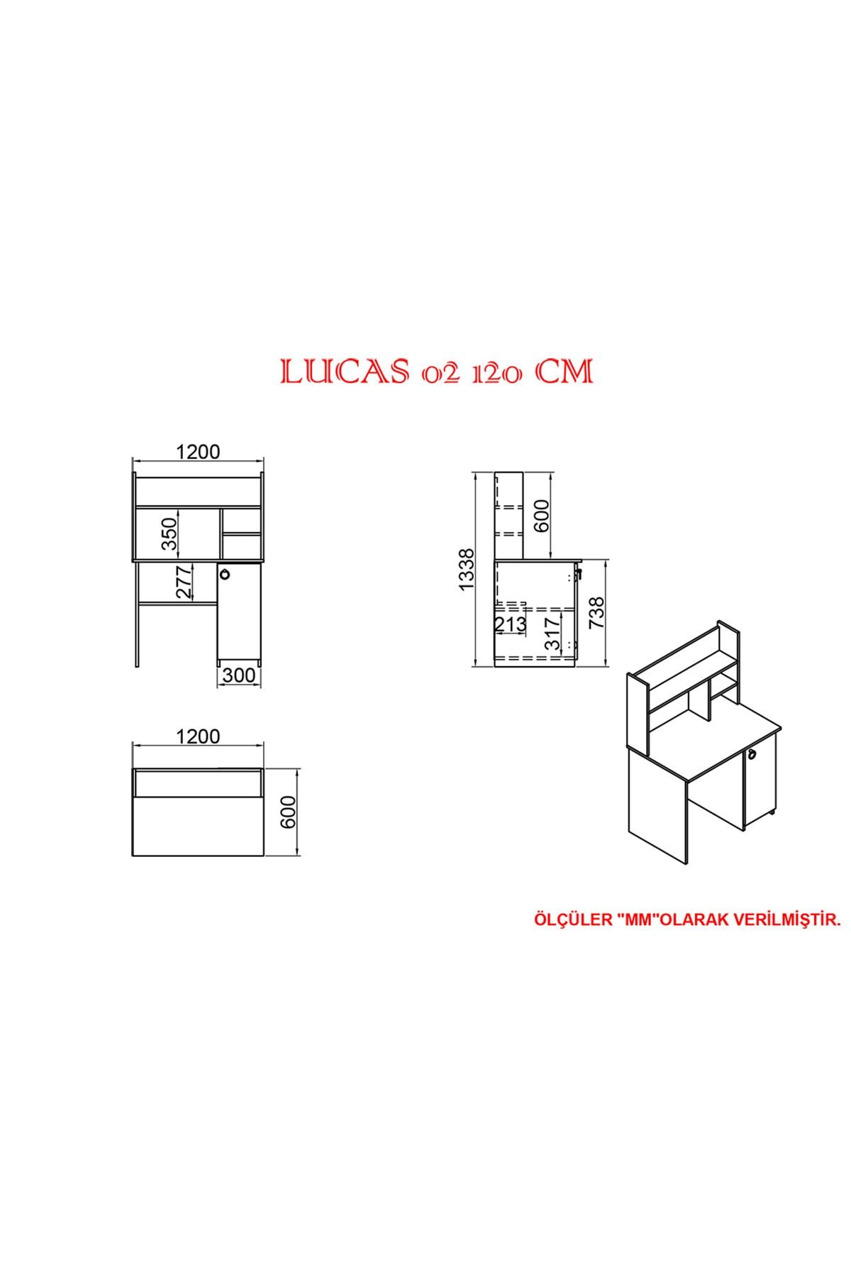 Lucas 02 120 Cm Çalışma Masası Lc03_3