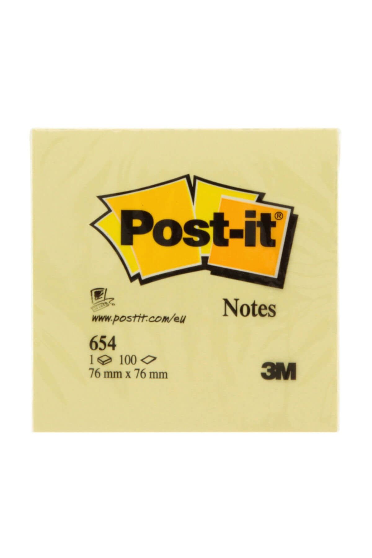 3M Post-it Sarı Kendinden Yapışkanlı 100yp. 76x76mm