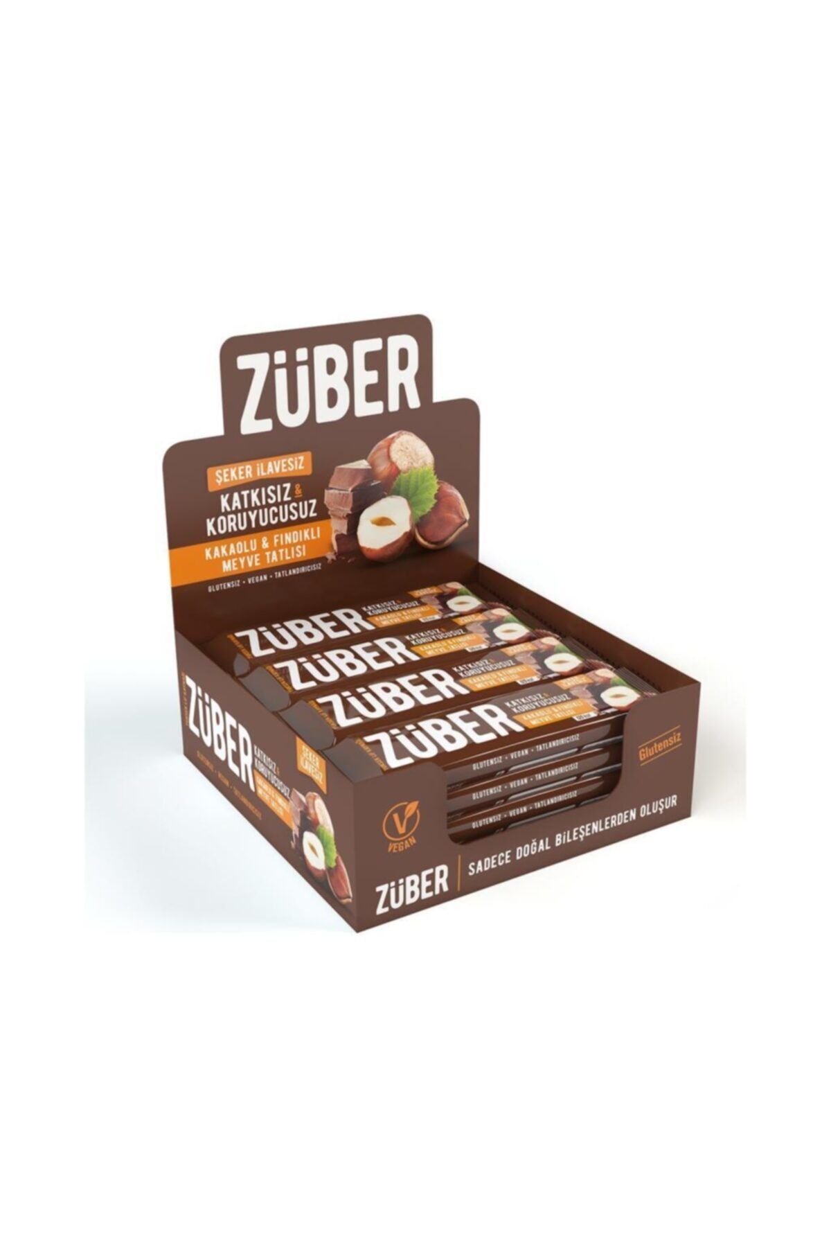 Züber Fındıklı Çikolatalı Meyve Barı 40 Gr X 12 Adet