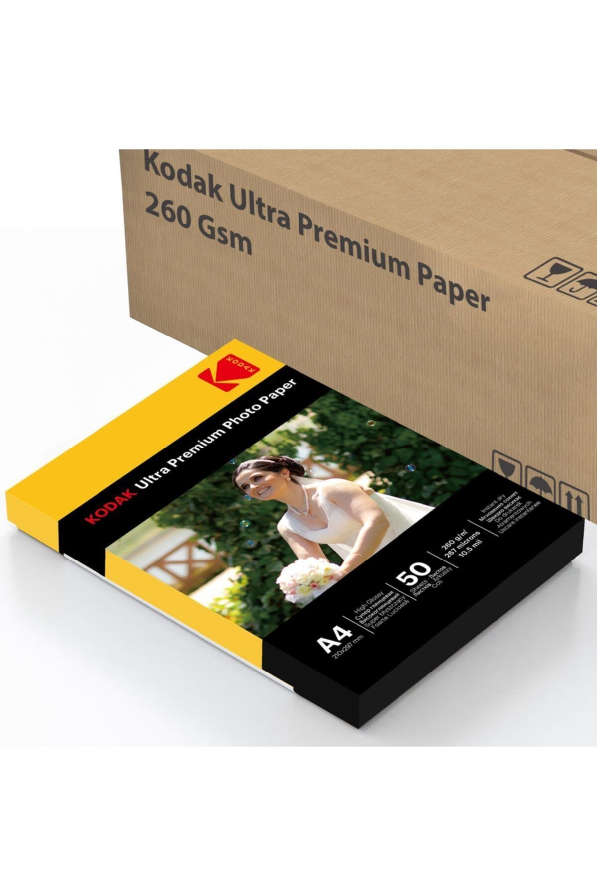 Kodak Ultra Premium Glossy,parlak A4 260gr 1 Koli 20 Paket