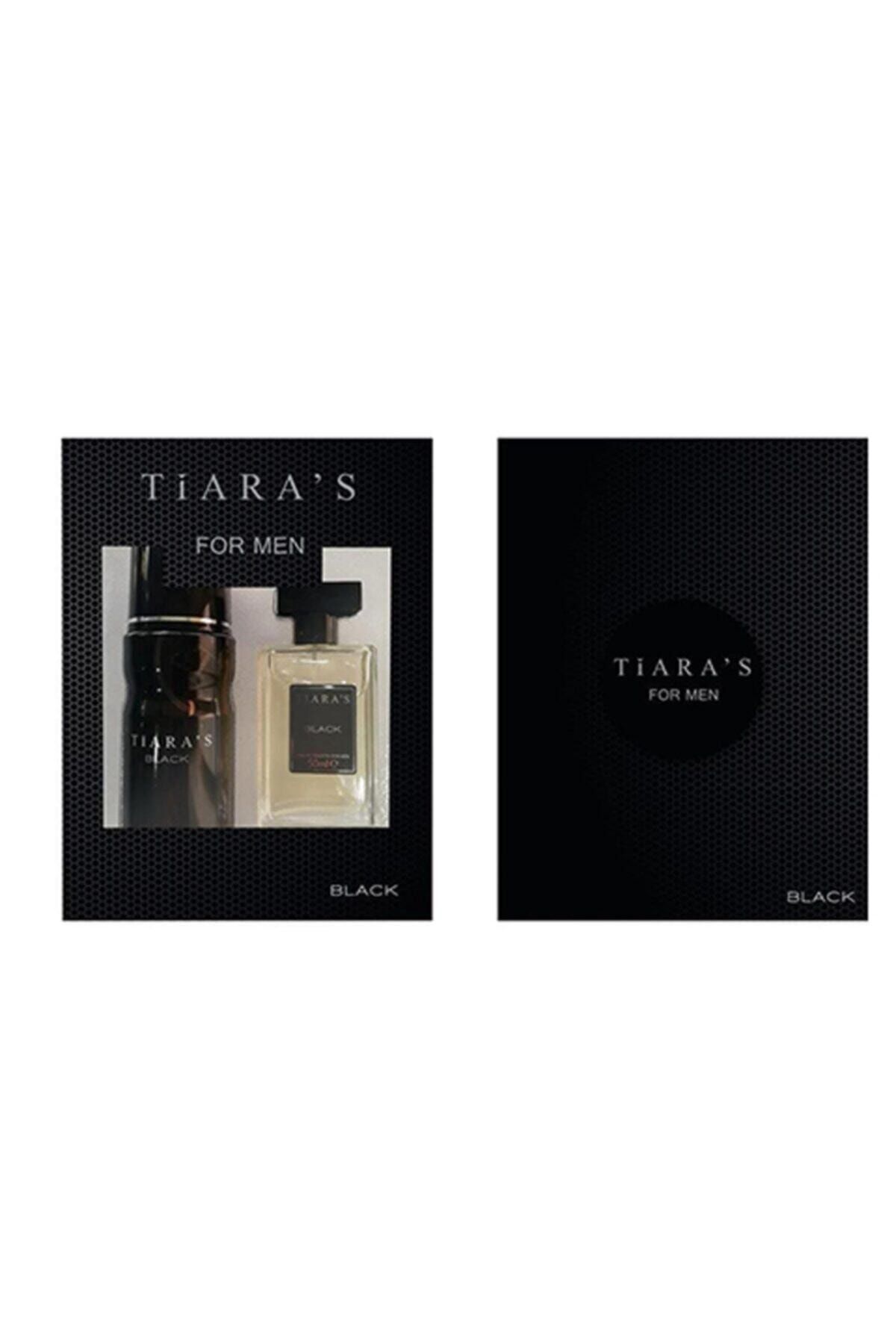 Tiaras Black Edt 50 ml Parfüm 150 ml Deodorant Parfüm Seti