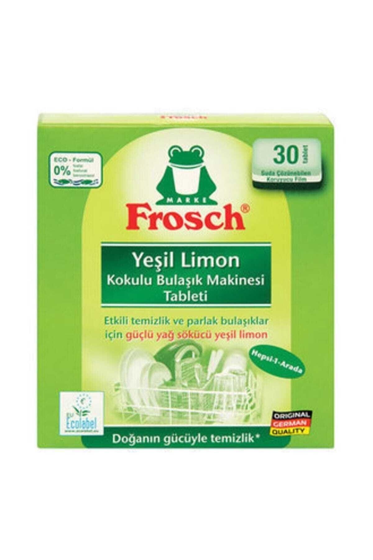 Frosch Yeşil Limon Kokulu Bulaşık Makinesi Tableti 30 Tablet