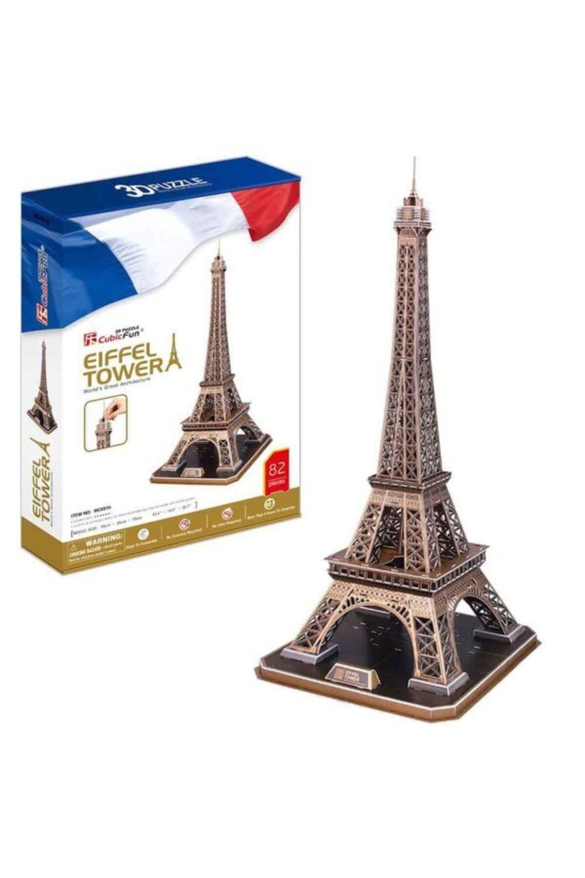 Neco Eiffel Kulesi - Fransa 3d Puzzle Mc091h