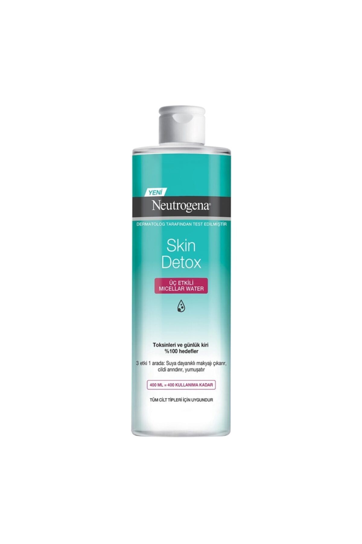 Neutrogena Skin Detox Micellar Üç Etkili Majyaj Temizleme Suyu 400 ml