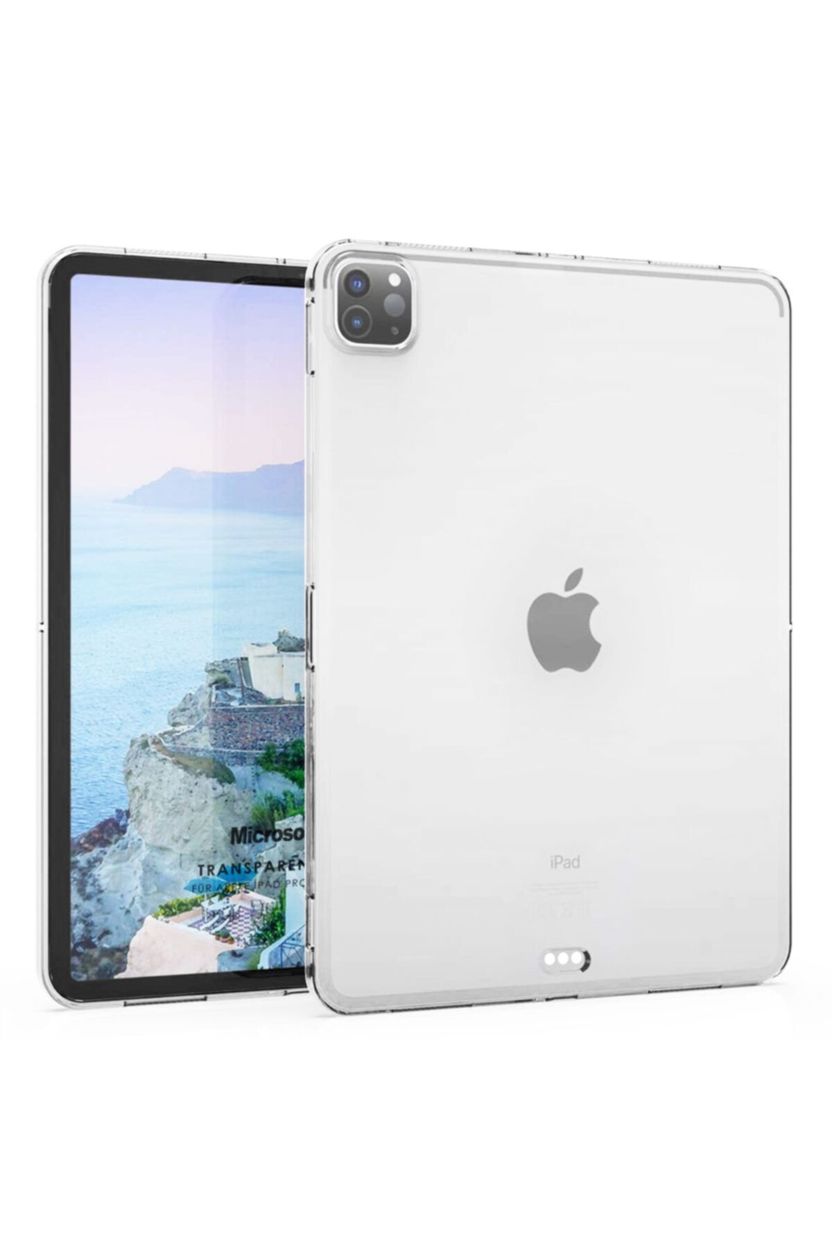 Microsonic Ipad Pro 11'' 2021 Uyumlu  3. Nesil Kılıf (a2377-a2459-a2301-a2460) Transparent Soft Beyaz