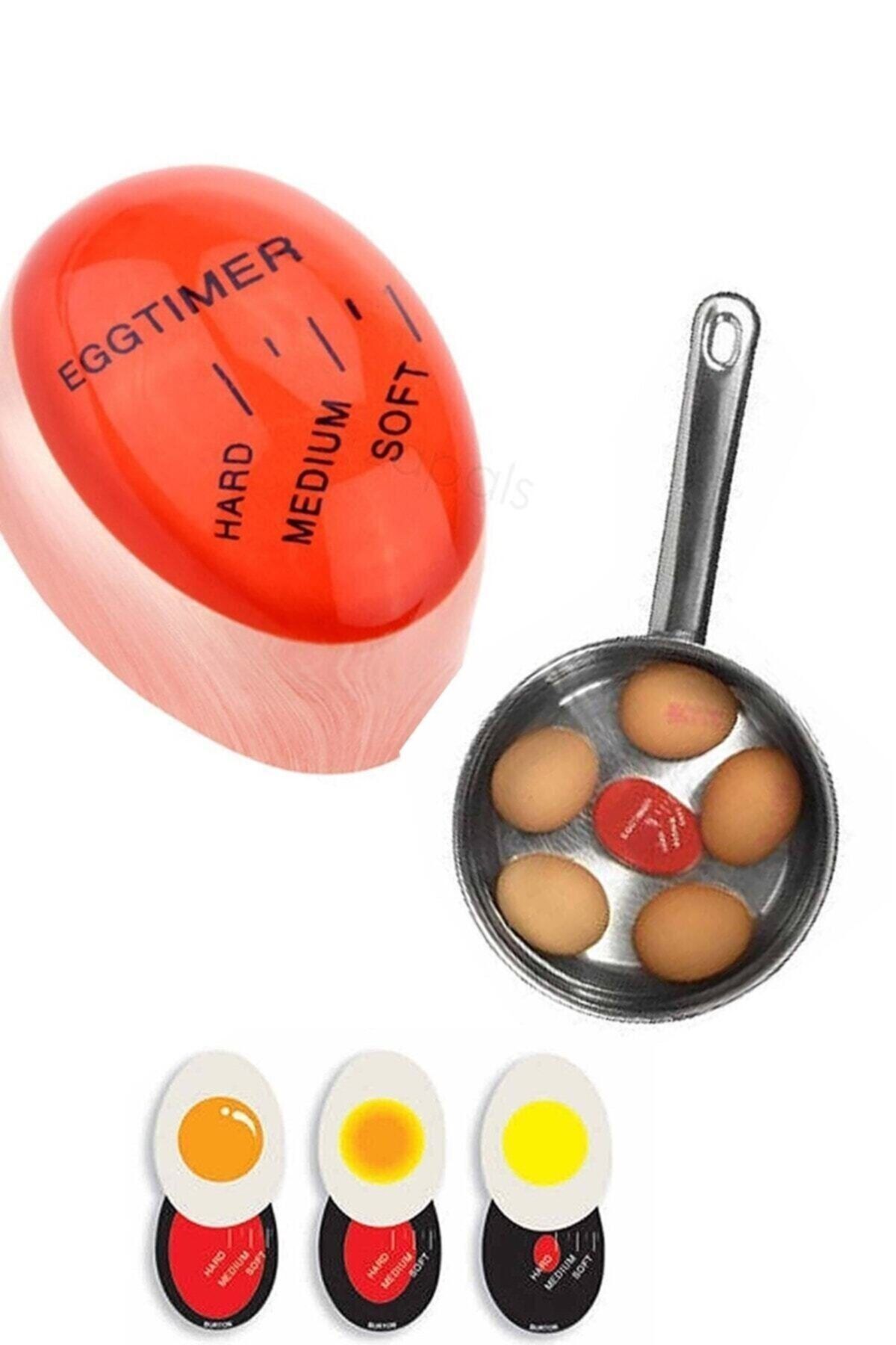 Genel Markalar Renk Değiştiren Yumurta Zamanlayıcı Yumurta Haşlama Derecesi