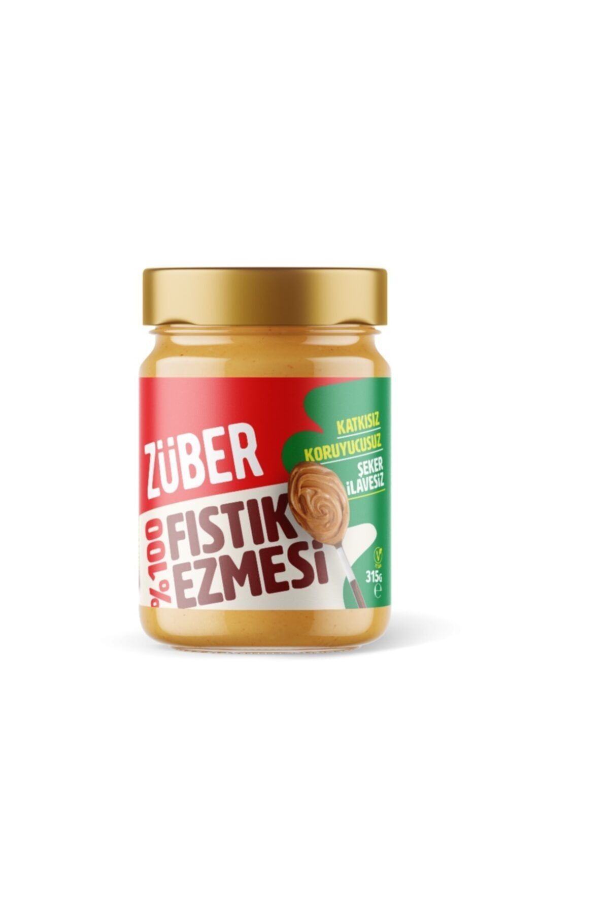 Züber %100 Fıstık Ezmesi Sağlıklı Fıstık Ezmesi Doğal Ezme 315 Gr