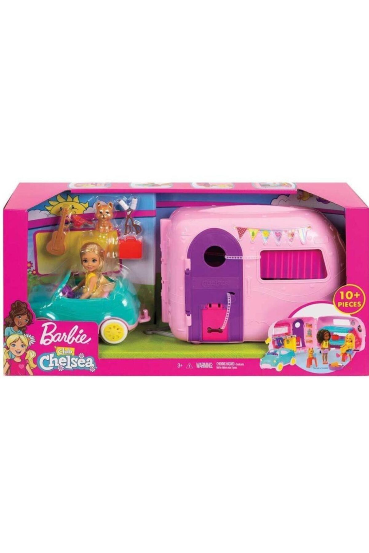 Mattel Barbie Chelsea Nin Karavanı Ve Araba Clup Set - Fxg90