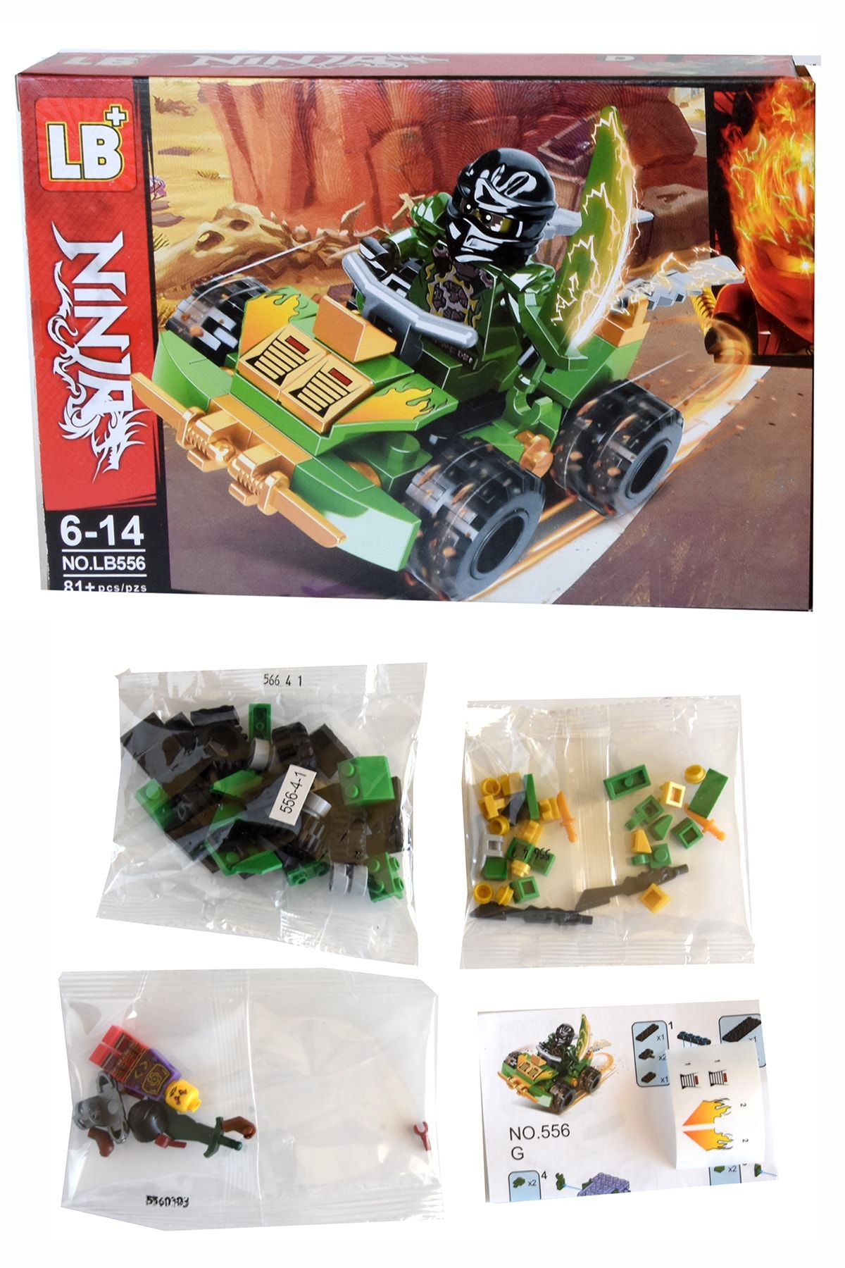 LEGO Ninjago Seti 81 Parça Ninja Araba + Hediye Cüzdan