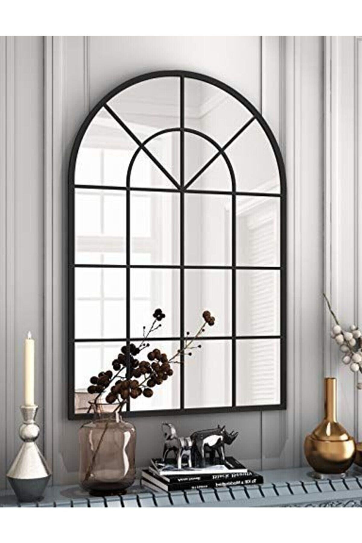 ahşapdekor Dedeler Dekor Dekoratif Pencere Ayna(65*100)