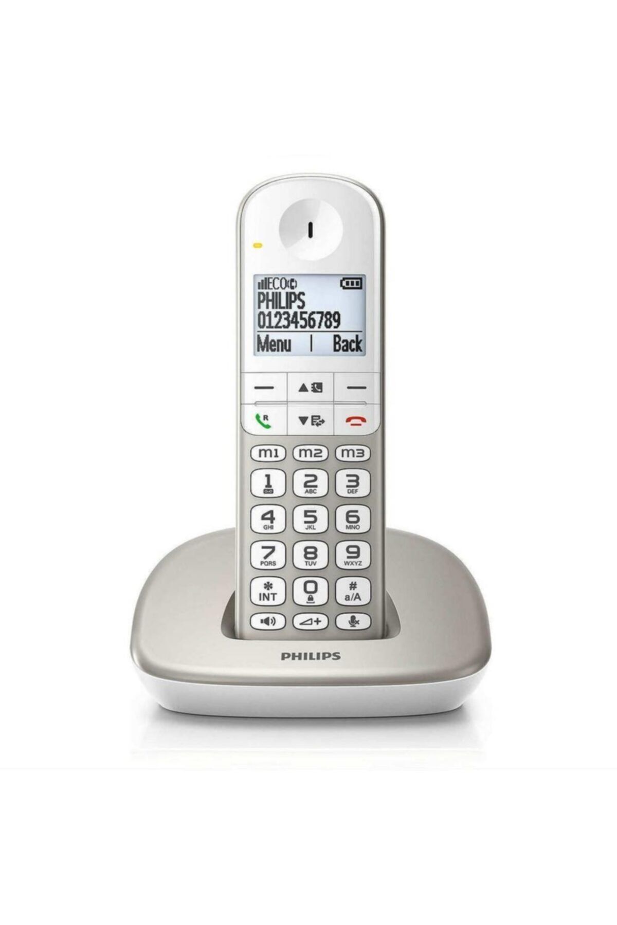 Philips Xl4901s Telsiz Dect Telefon 1.9" Ekran Eller Serbest Konuşla Beyaz Arka Işık-tuş Takımı