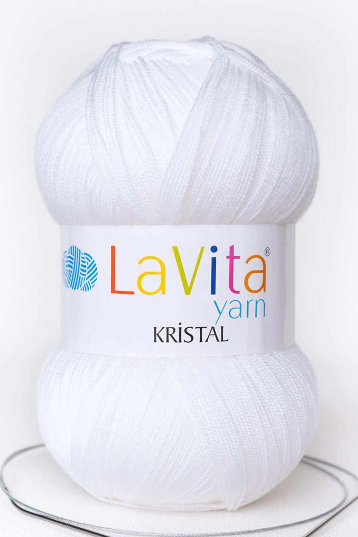 LaVita Yarn Kristal Lif Amigurimi El Örgü Ipi Taka Yarn (9501-optik)