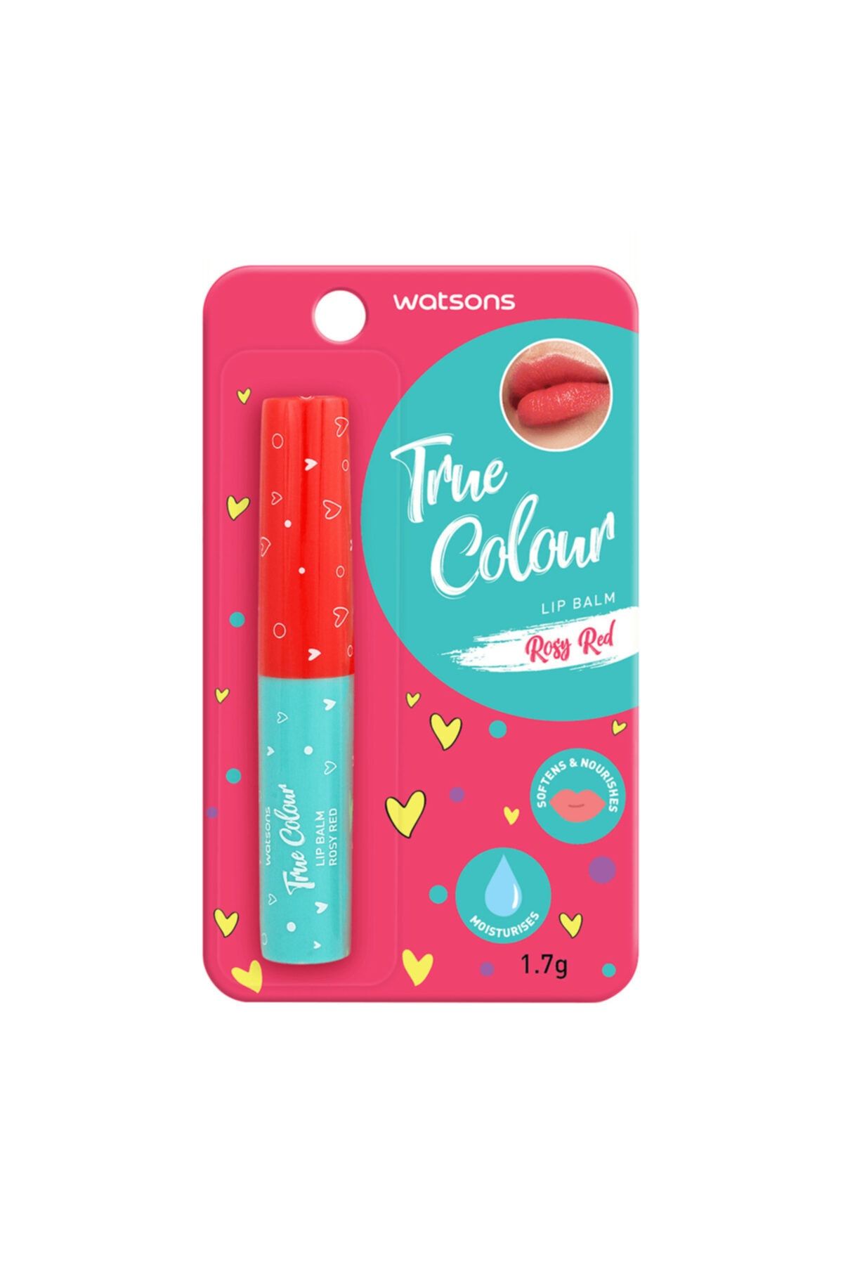 Watsons True Colour Rosy Red Lip Balm 1.7 G--Saklı Güzellik--