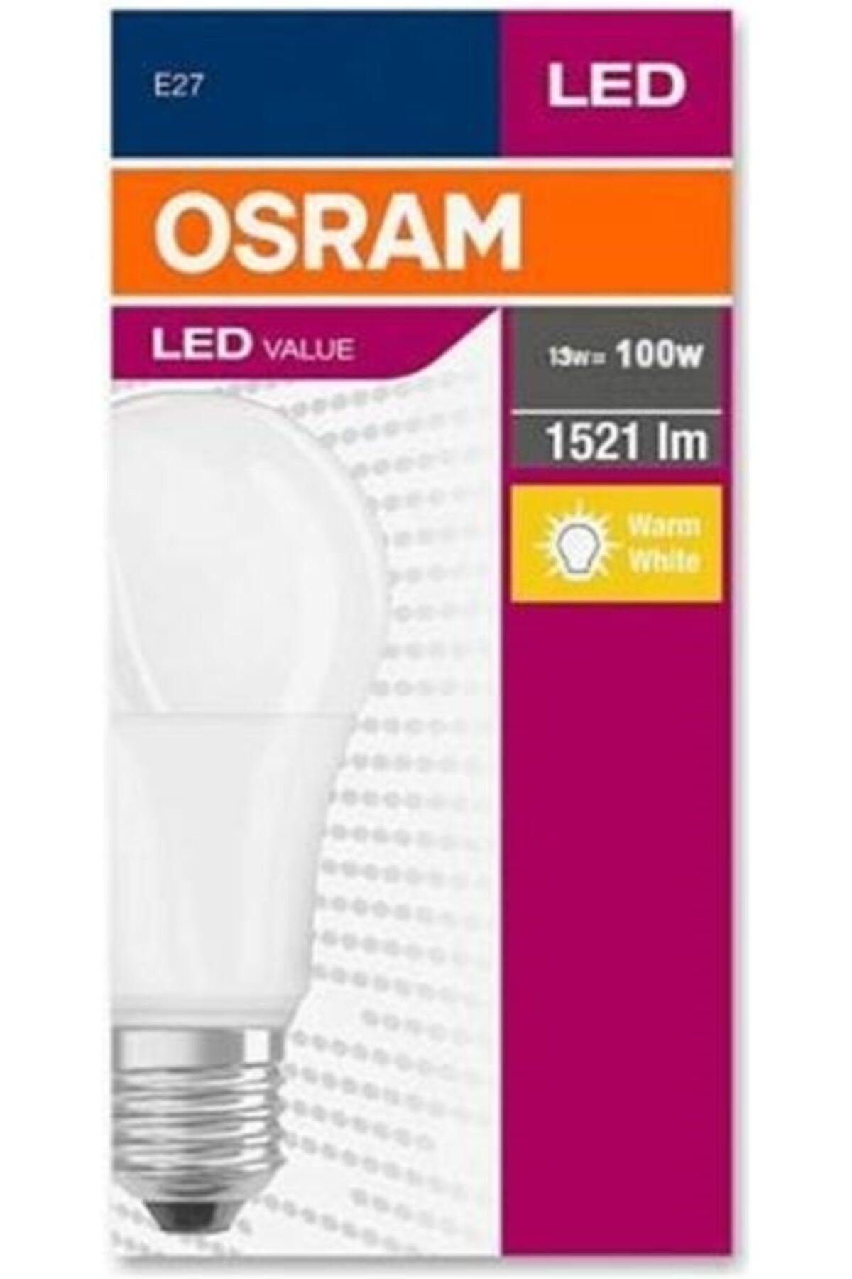 Osram Ledvance Osram 13 Watt 1521 Lumen E-27 2700k Sarı Led Ampul 13w=100w