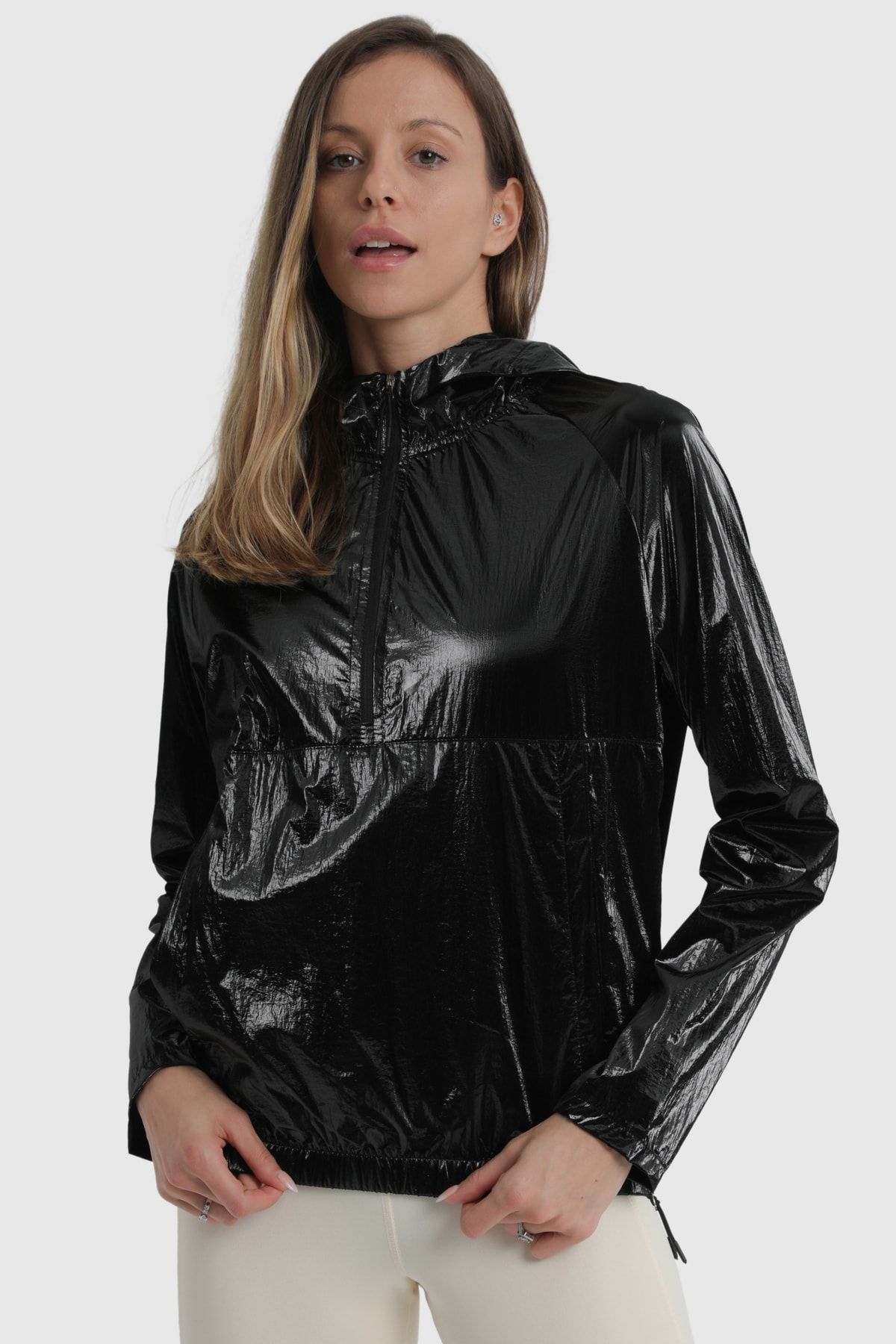 Airlife Kadın Siyah Rüzgarlık Sweatshirt