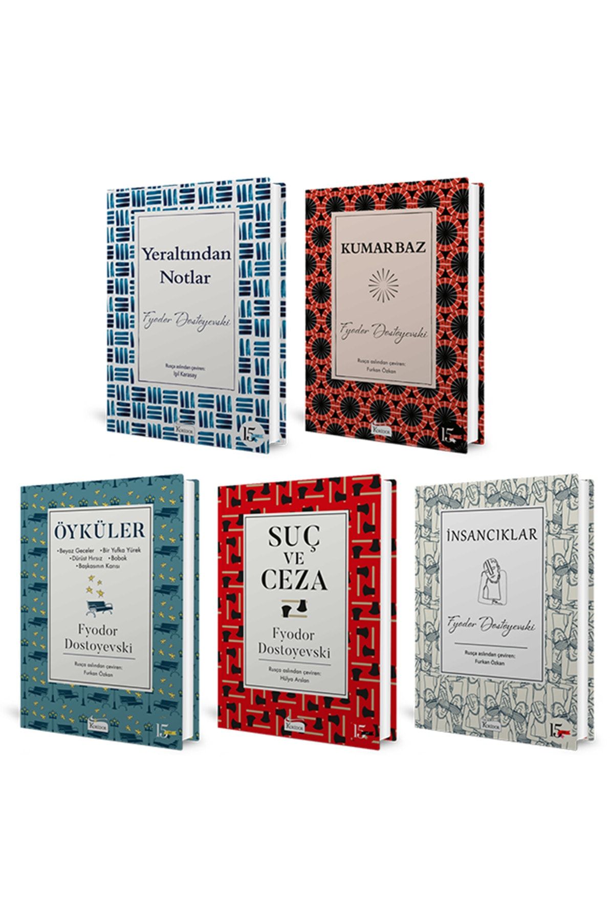 Koridor Yayıncılık Dostoyevski Bez Ciltli 5 Kitap Set