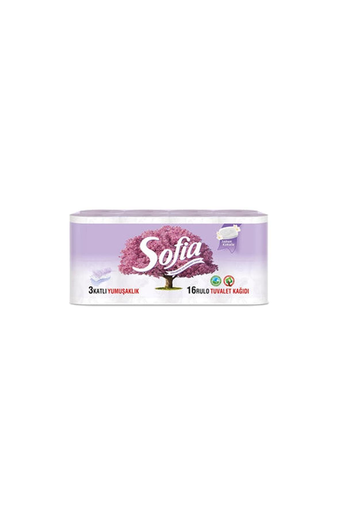 Sofia 3 Katlı Sabun Kokulu Tuvalet Kağıdı - 1 Paket 16 Rulo