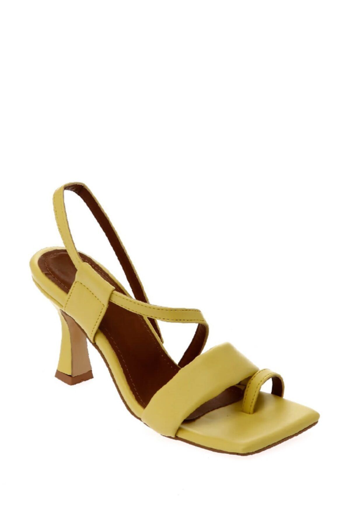 ShoeTek Kadın Sarı Topuklu Ayakkabı