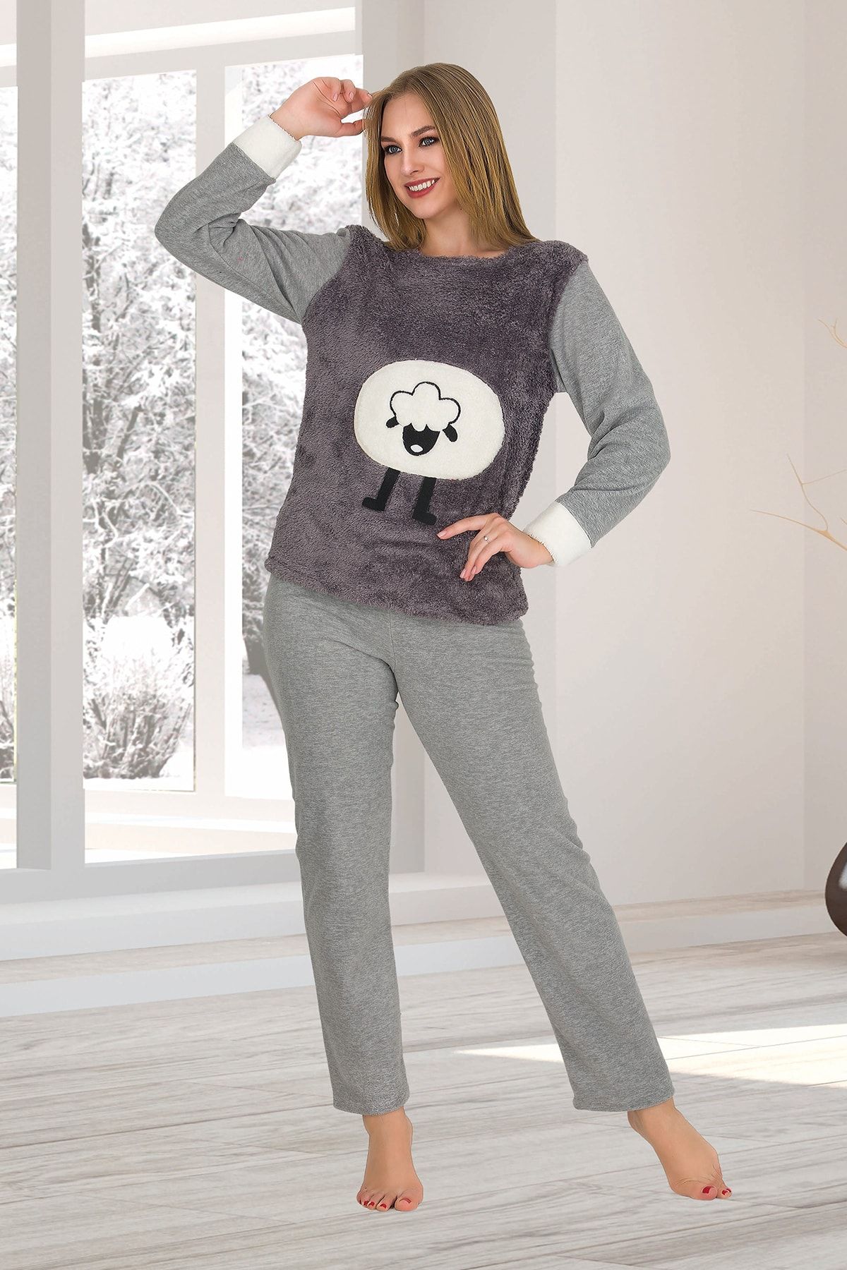 Penyelux Zuzu Polar Kadın Pijama Takımı