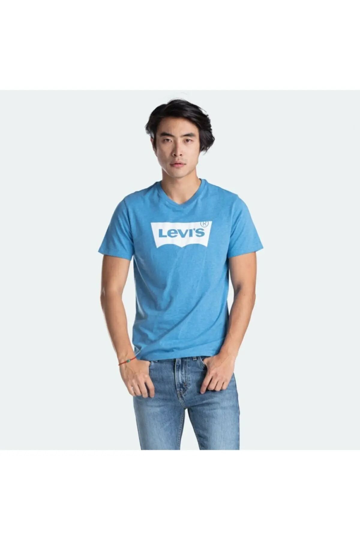 Levi's Erkek Mavi Baskılı T-Shirt