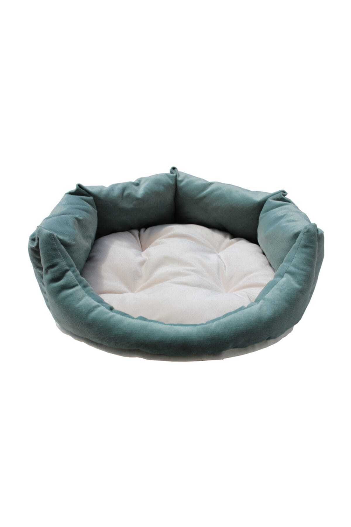 Tulyano Soft Kedi Köpek Yatağı Yıkanabilir Silinebilir Küçük Irk  50*50*18 cm