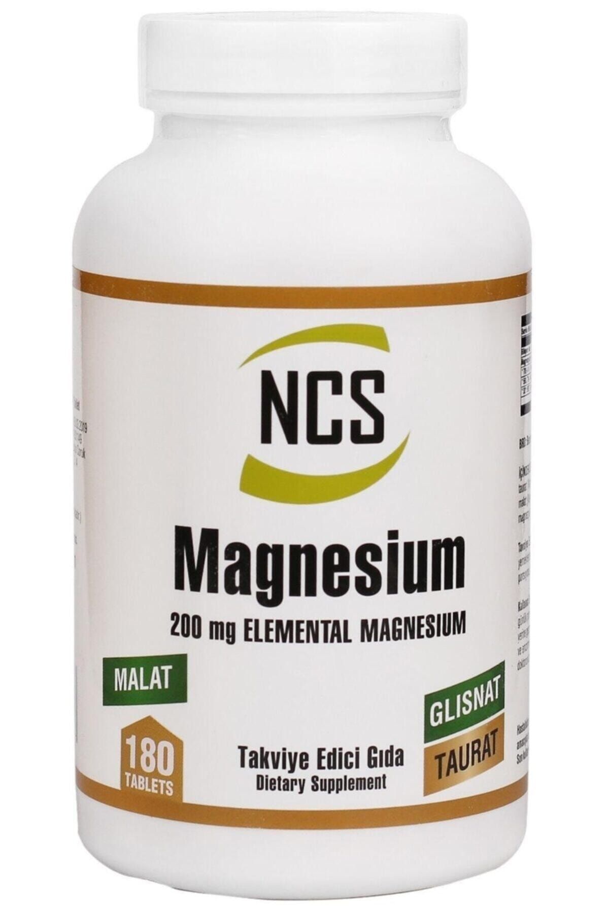 Ncs ® Magnesium Bisglisinat Malat Taurat 180 Tablet Magnezyum 200 mg