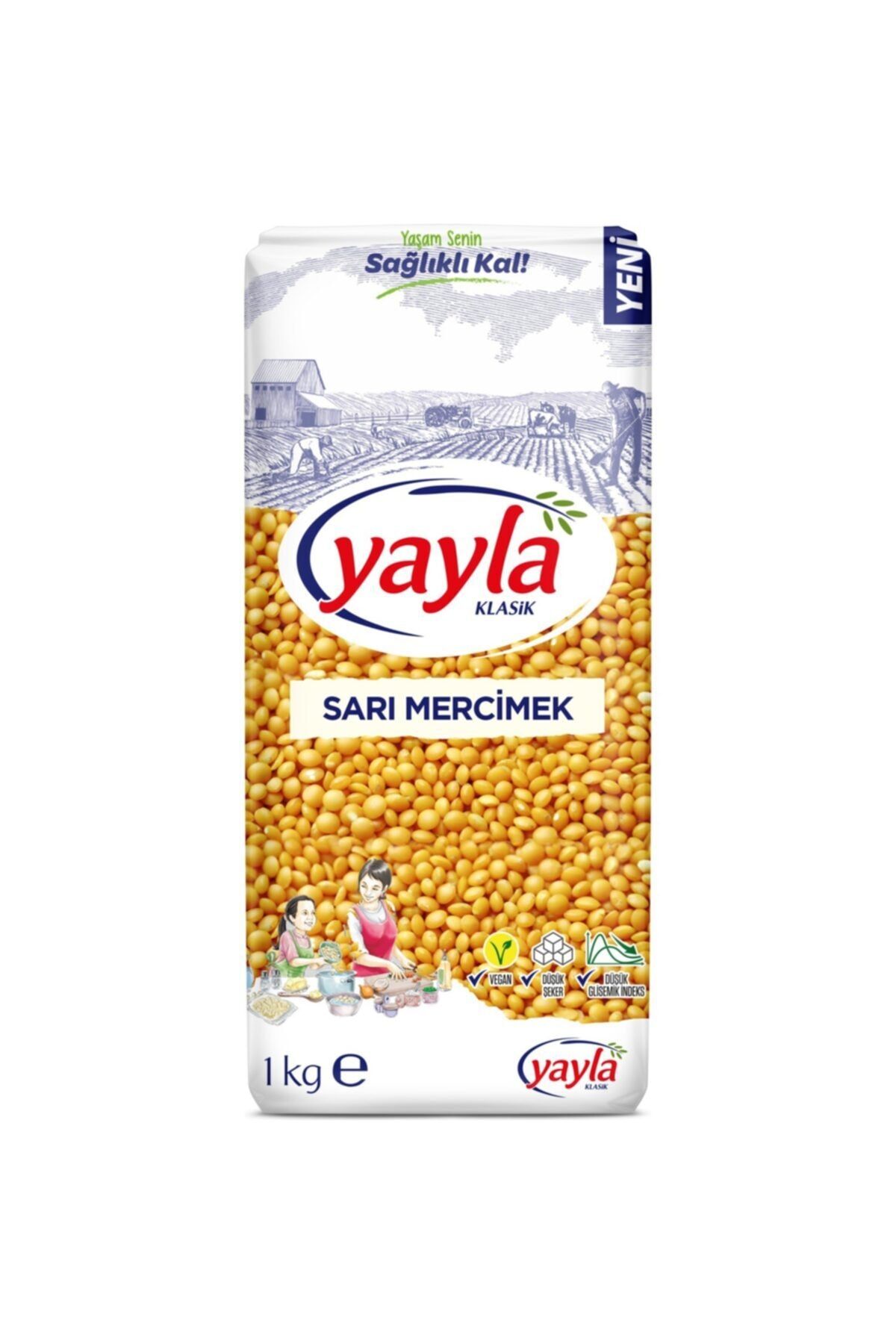 Yayla Sarı Mercimek 1 Kg