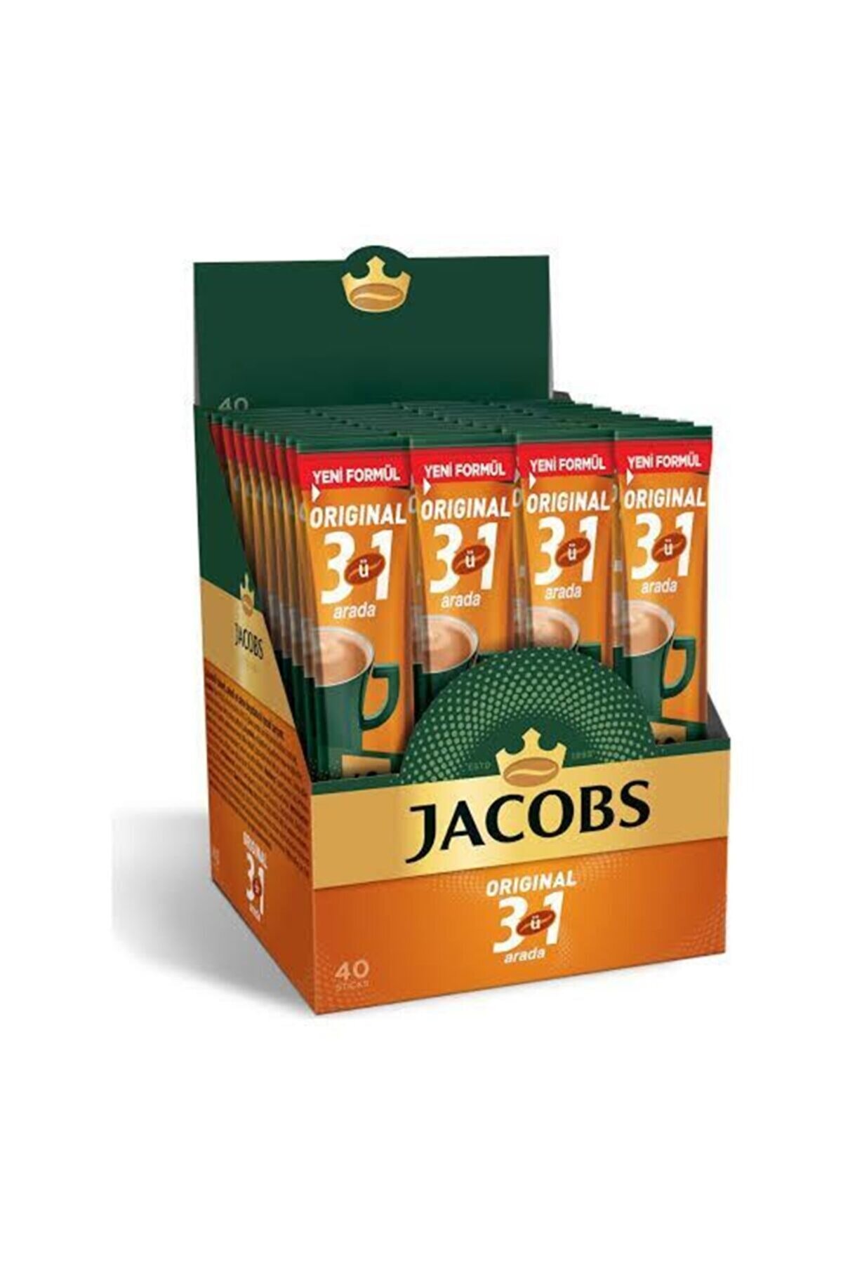 Jacobs Original 3'ü 1 Arada Kutu 40x16g Stick Karışım Kahve
