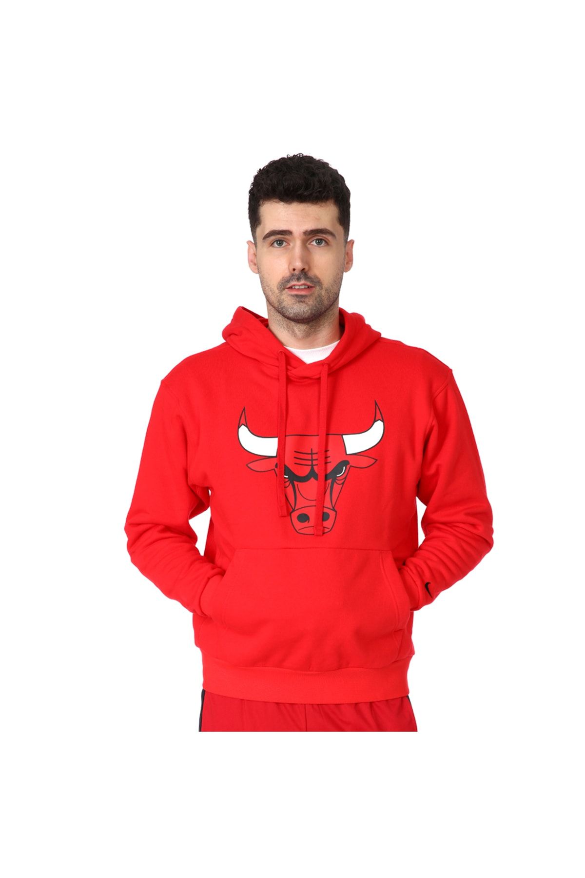 Nike CN1191-657 Chicago Bulls NBA Kapüşonlu Sweatshirt
